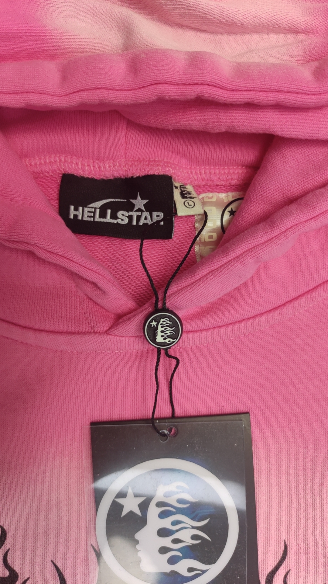 Pink All-Star Flame Graphic Hoodie for Men and Women