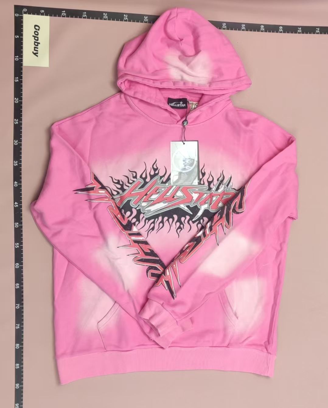 Pink All-Star Flame Graphic Hoodie for Men and Women