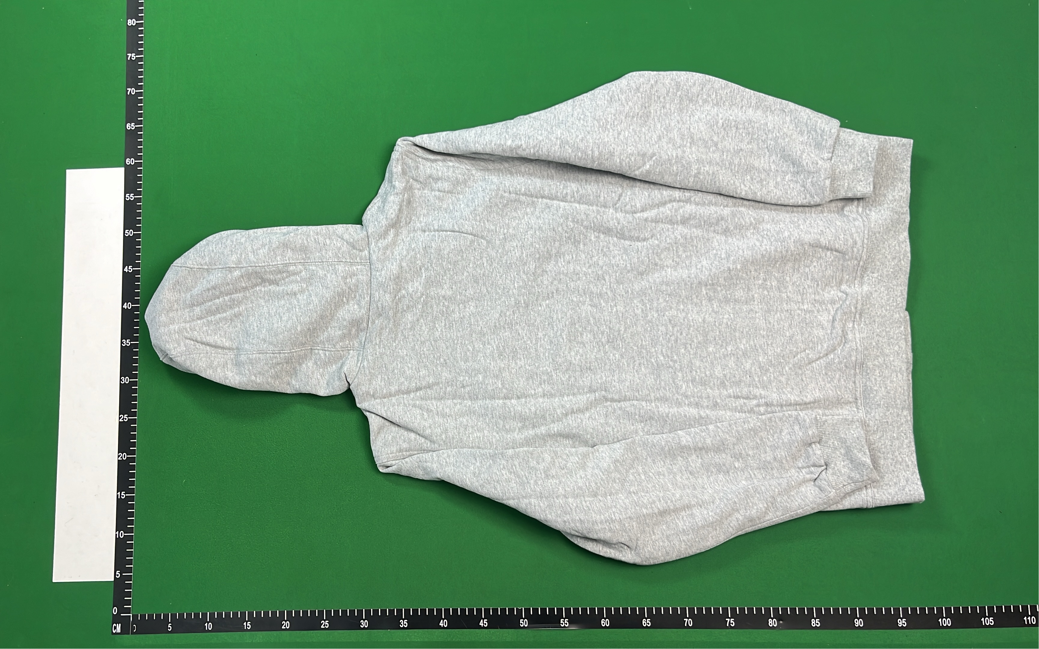 Black Hoodie with Zipper and Plaid Lining