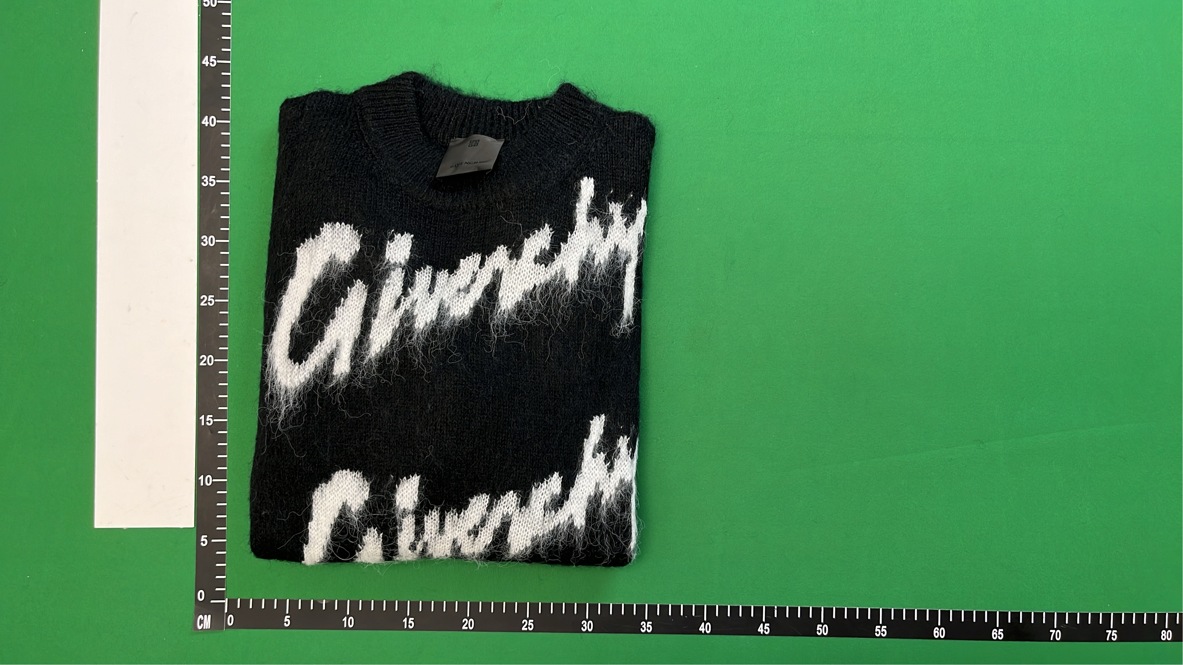 Distressed Black Oversized Sweater