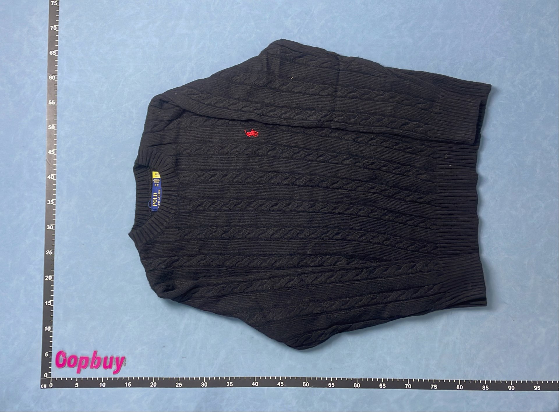 Light Blue Cable Knit Sweater for Men - Trendy & Comfortable
