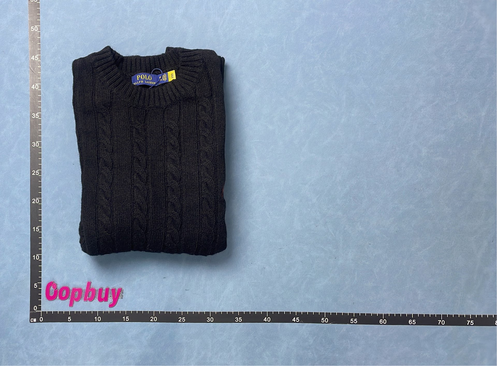 Light Blue Cable Knit Sweater for Men - Trendy & Comfortable