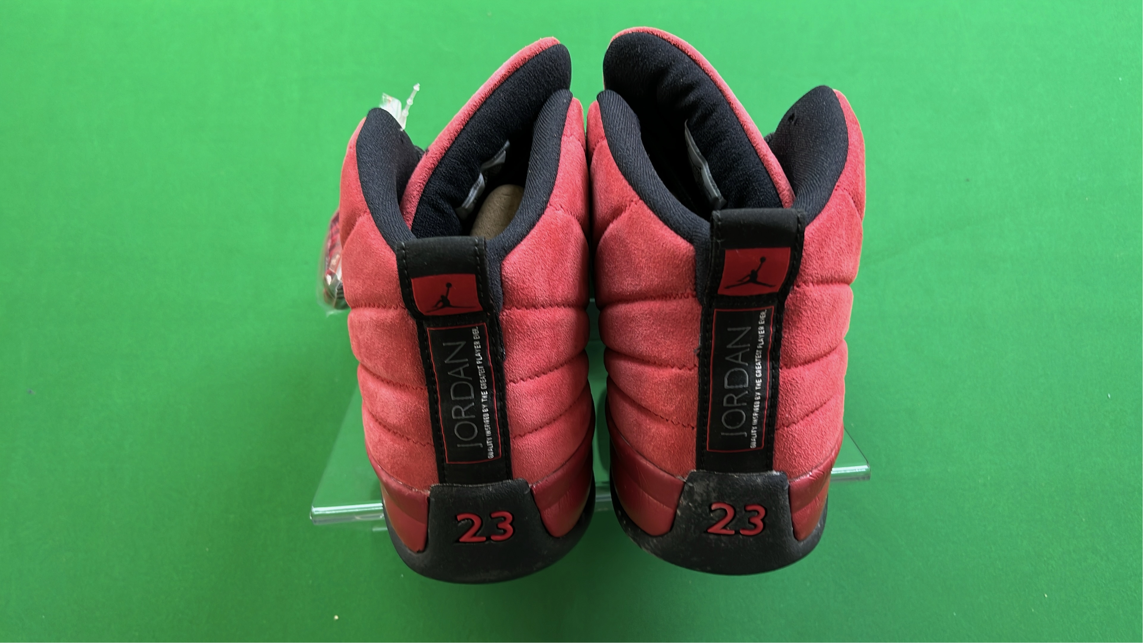 Air Jordan 12 Red Black High Top Sneakers