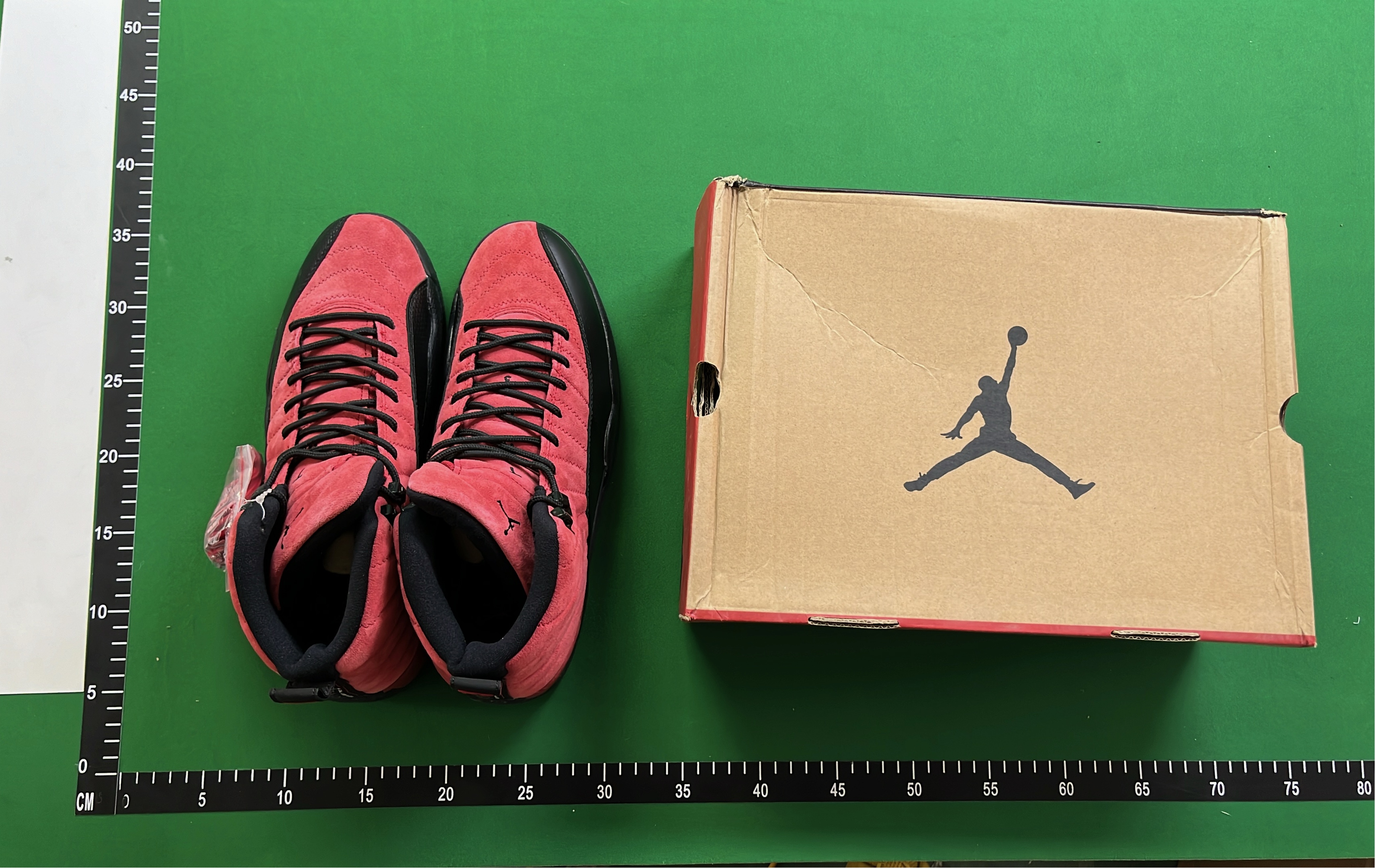 Air Jordan 12 Red Black High Top Sneakers