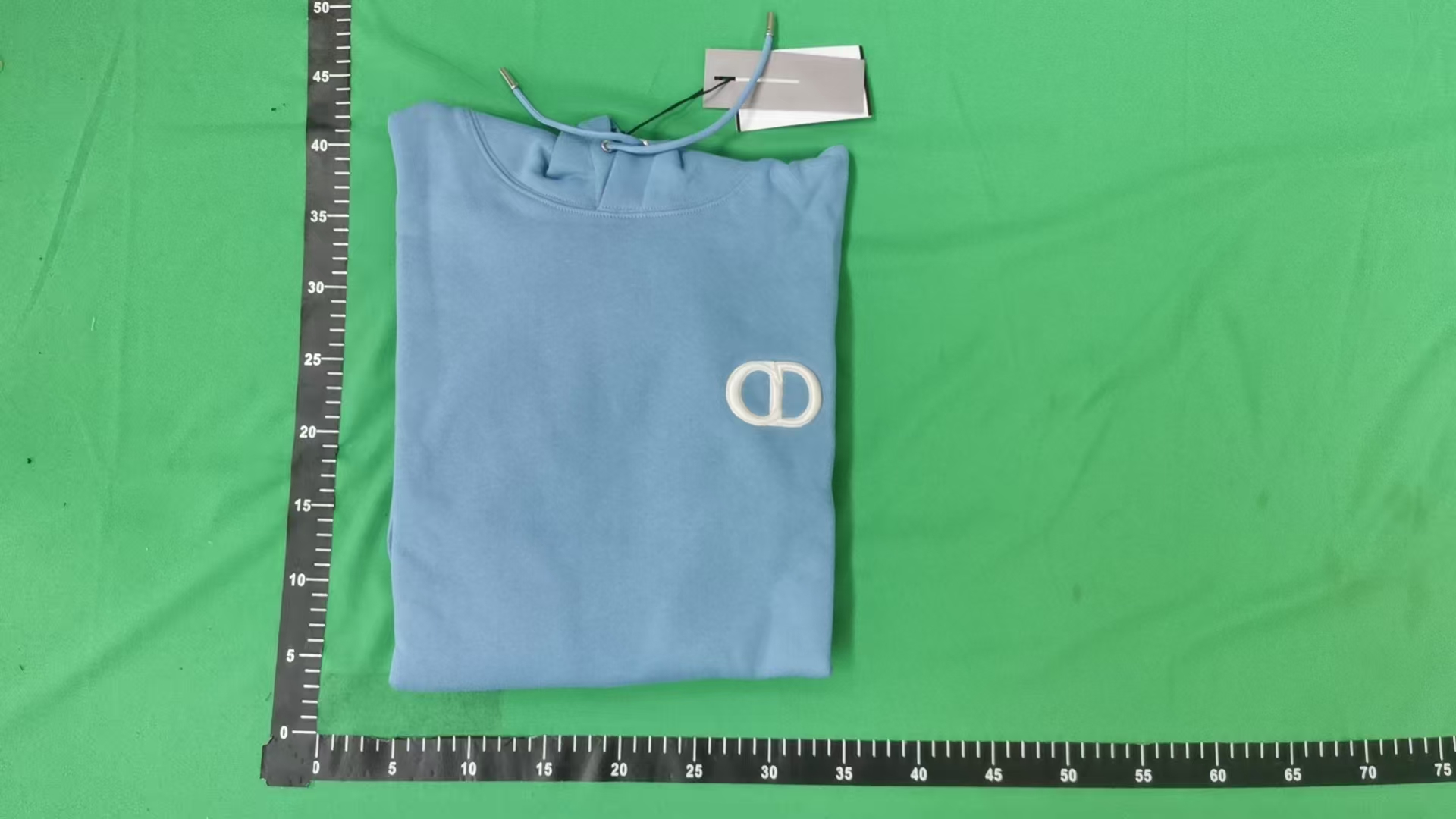 Champion Light Blue Hoodie with Logo