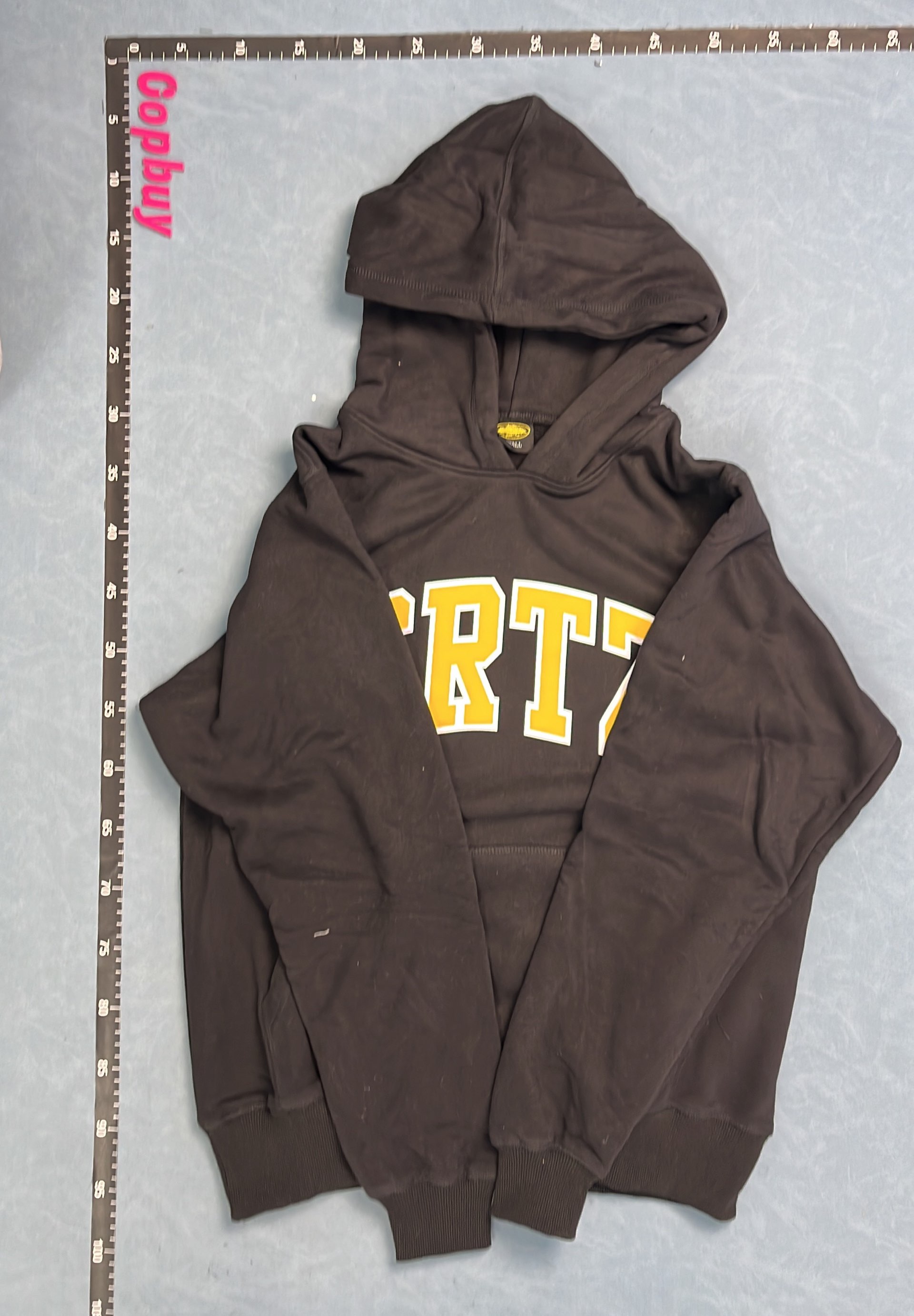 CRTZ Black Hoodie with Colorful Logo Design