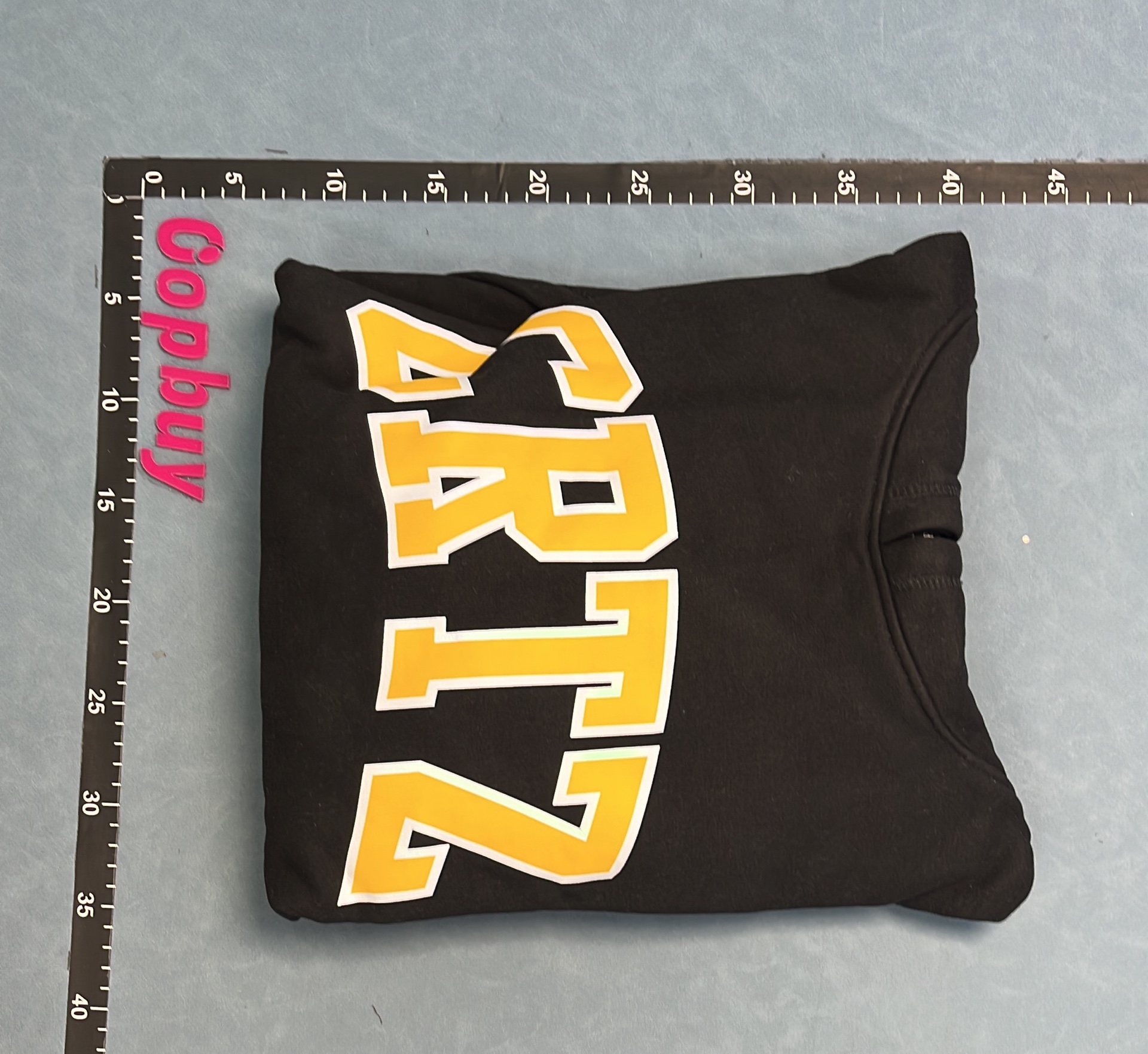 CRTZ Black Hoodie with Colorful Logo Design