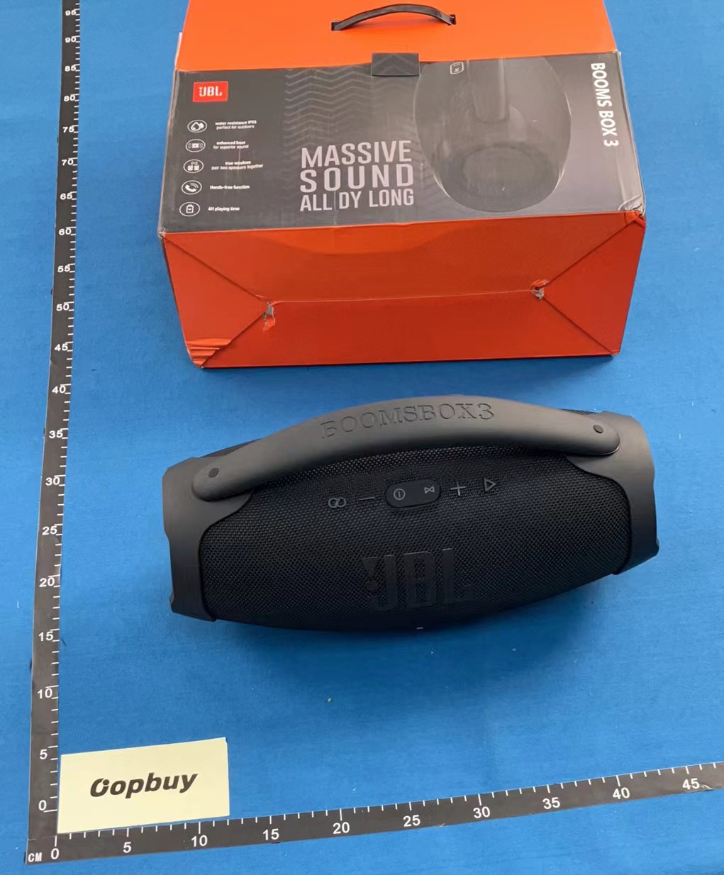 JBL Boombox 3 Portable Bluetooth Speaker - Black