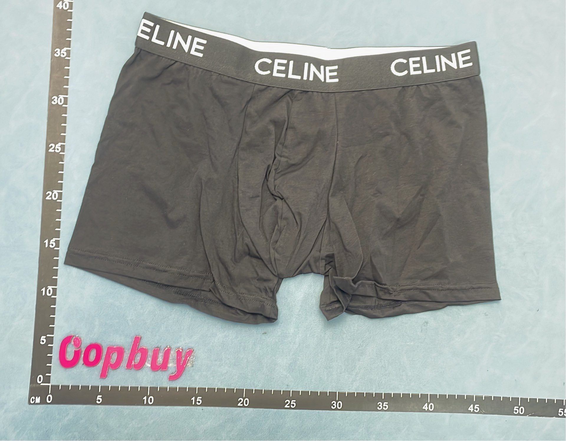 CELINE Black Underwear with Logo Waistband