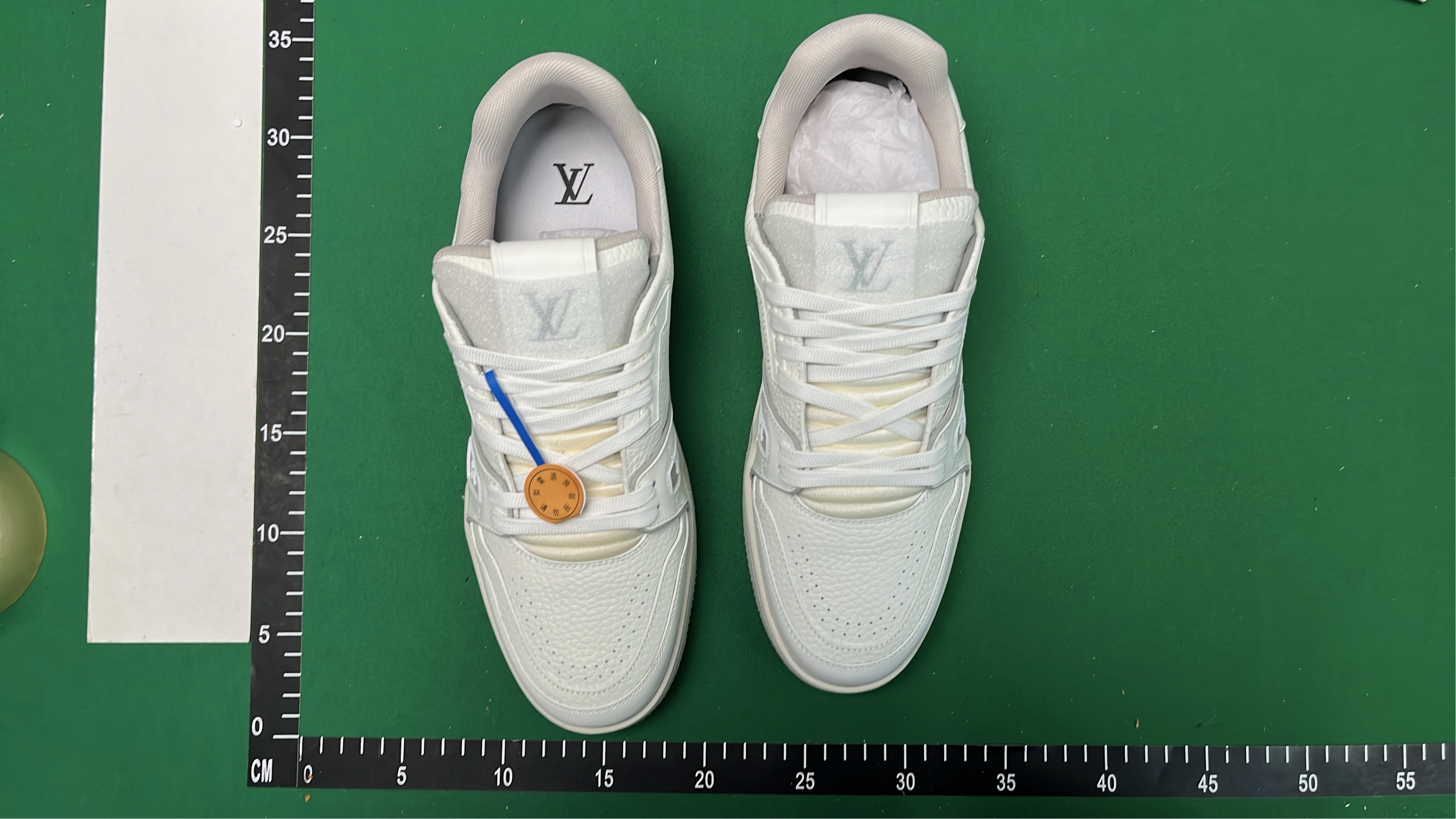 TOPMADE Sparkle Sneakers with LV Logo Design