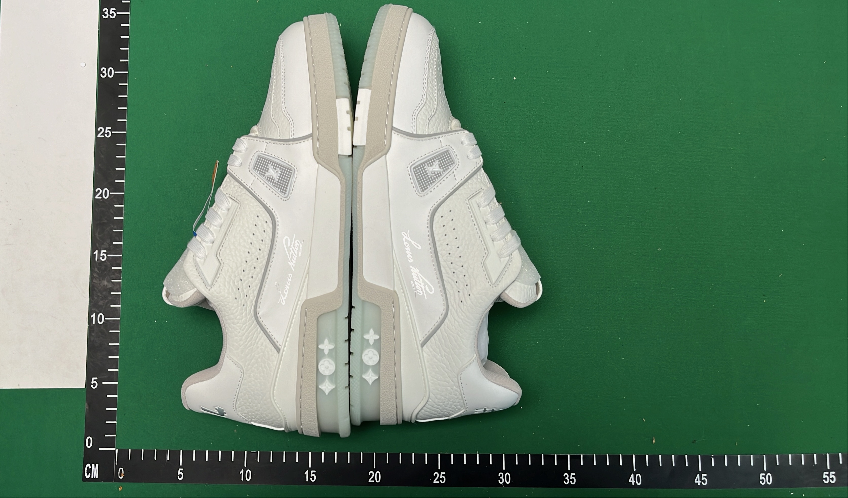 TOPMADE Sparkle Sneakers with LV Logo Design