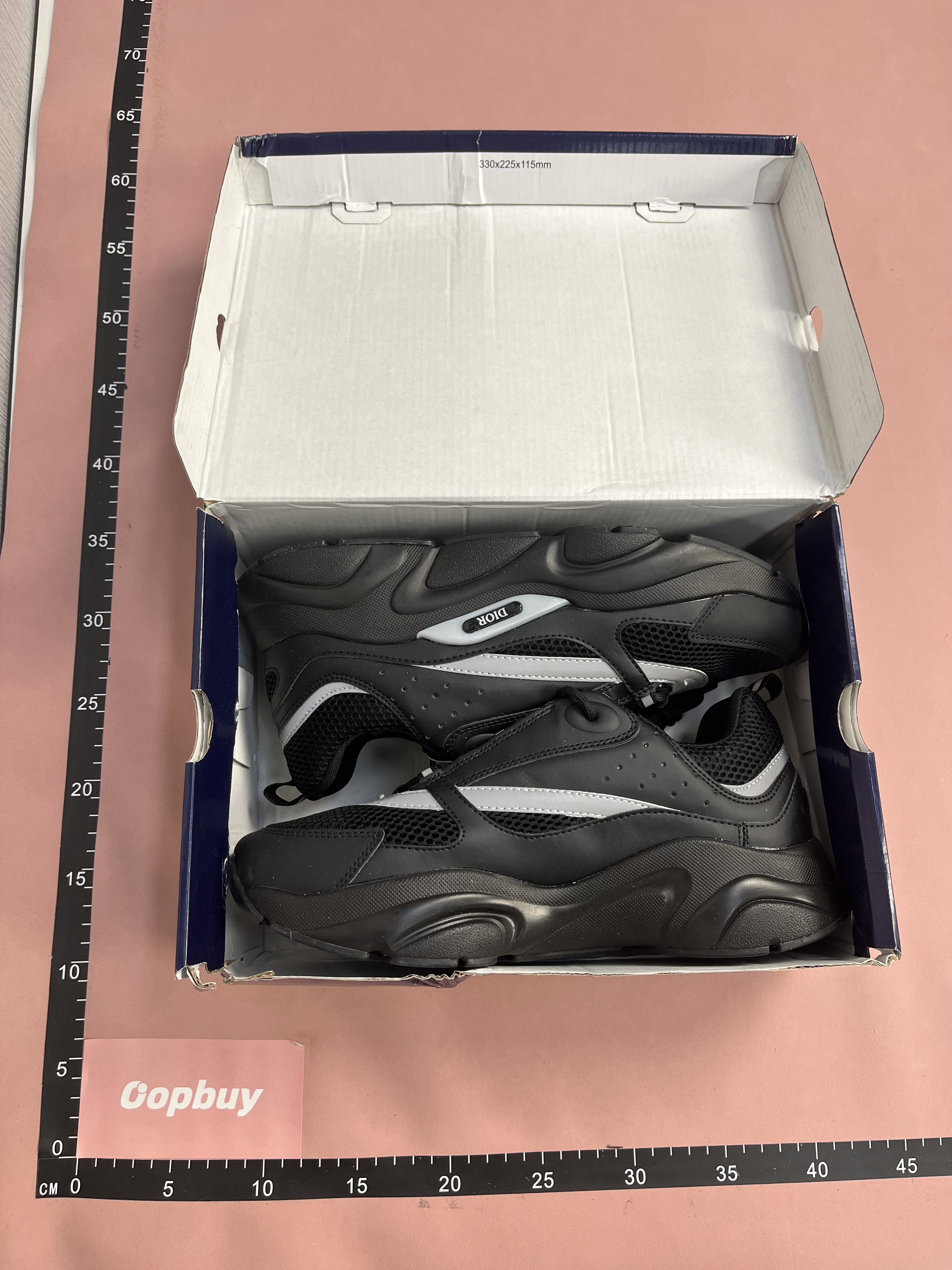 Dior White and Gray Sneakers HYMT1015ZJL