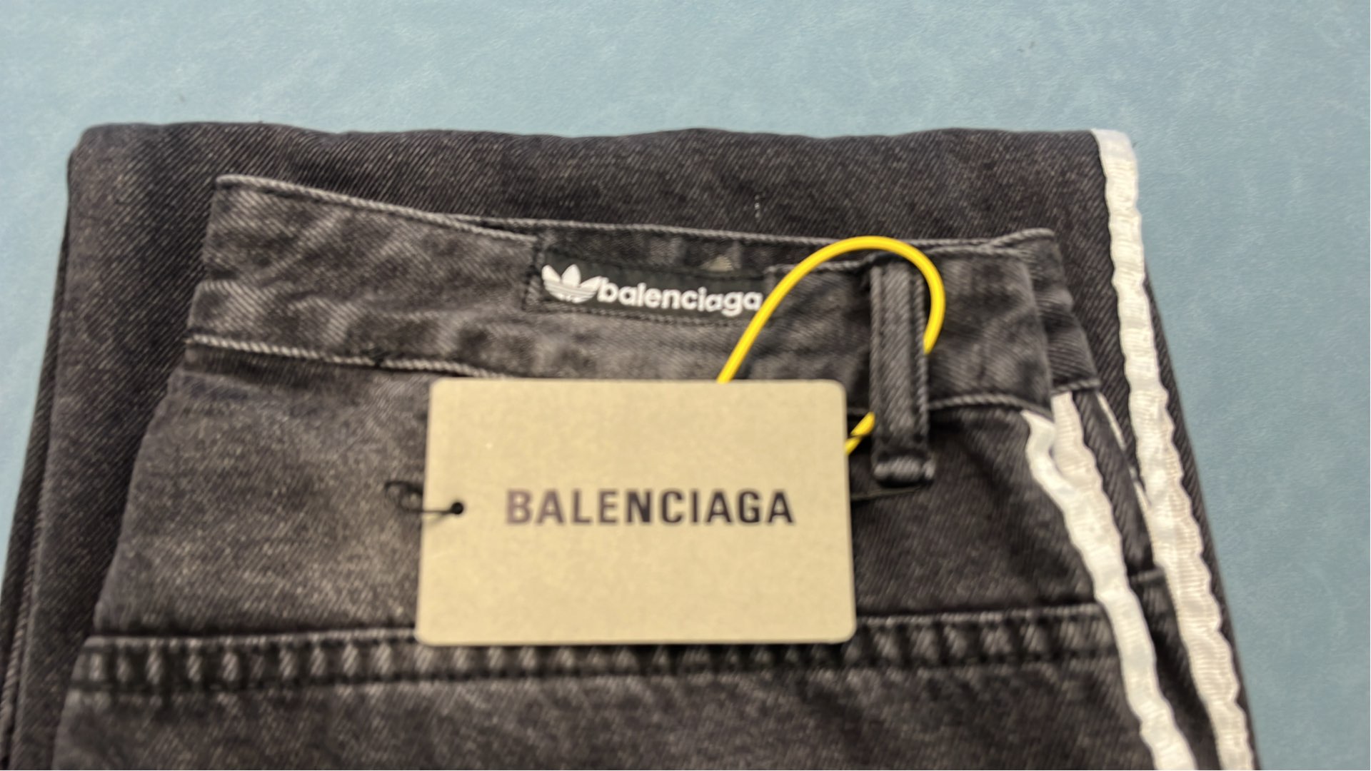 Balenciaga Side Stripe Denim Pants