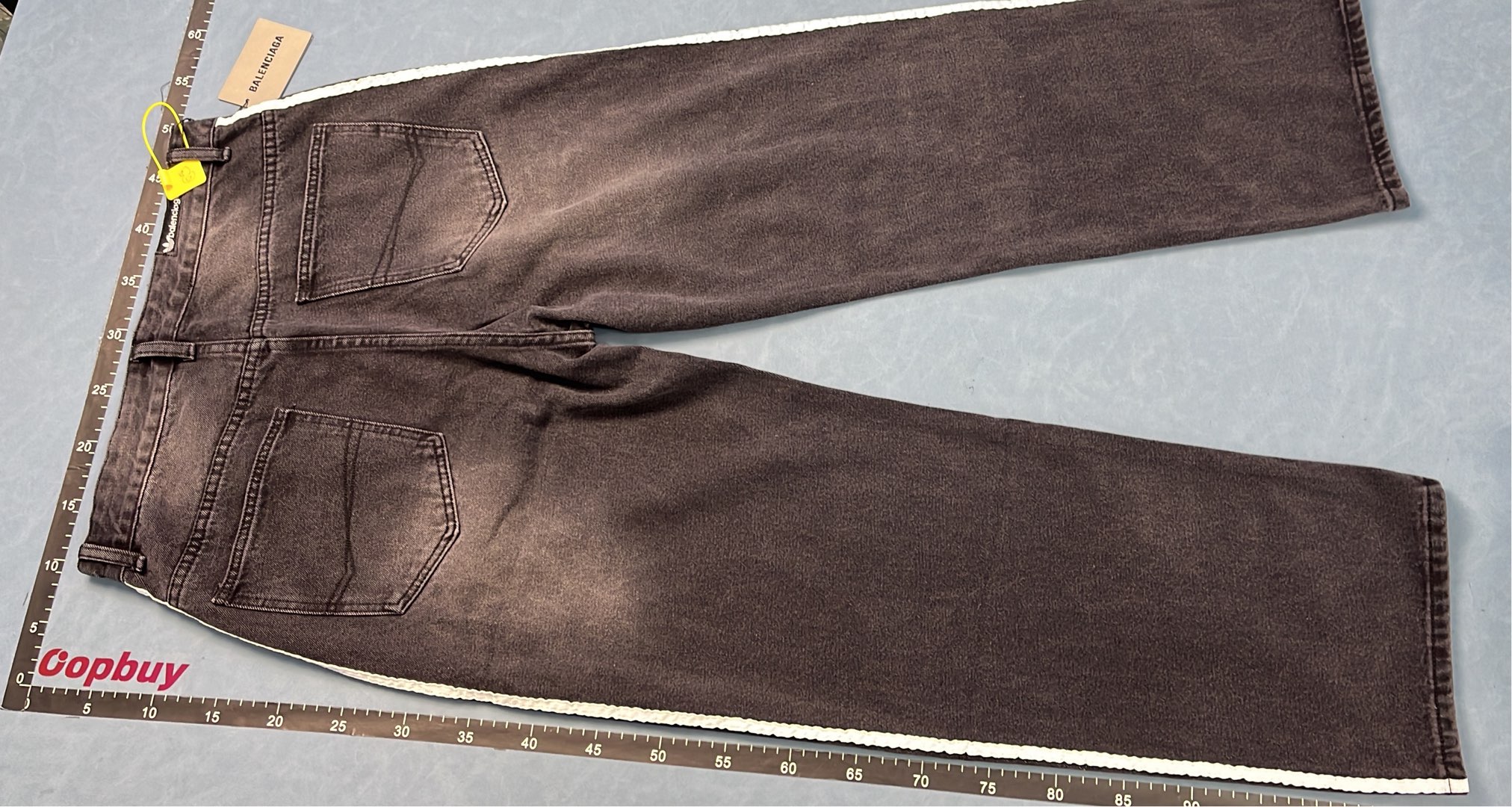 Balenciaga Side Stripe Denim Pants