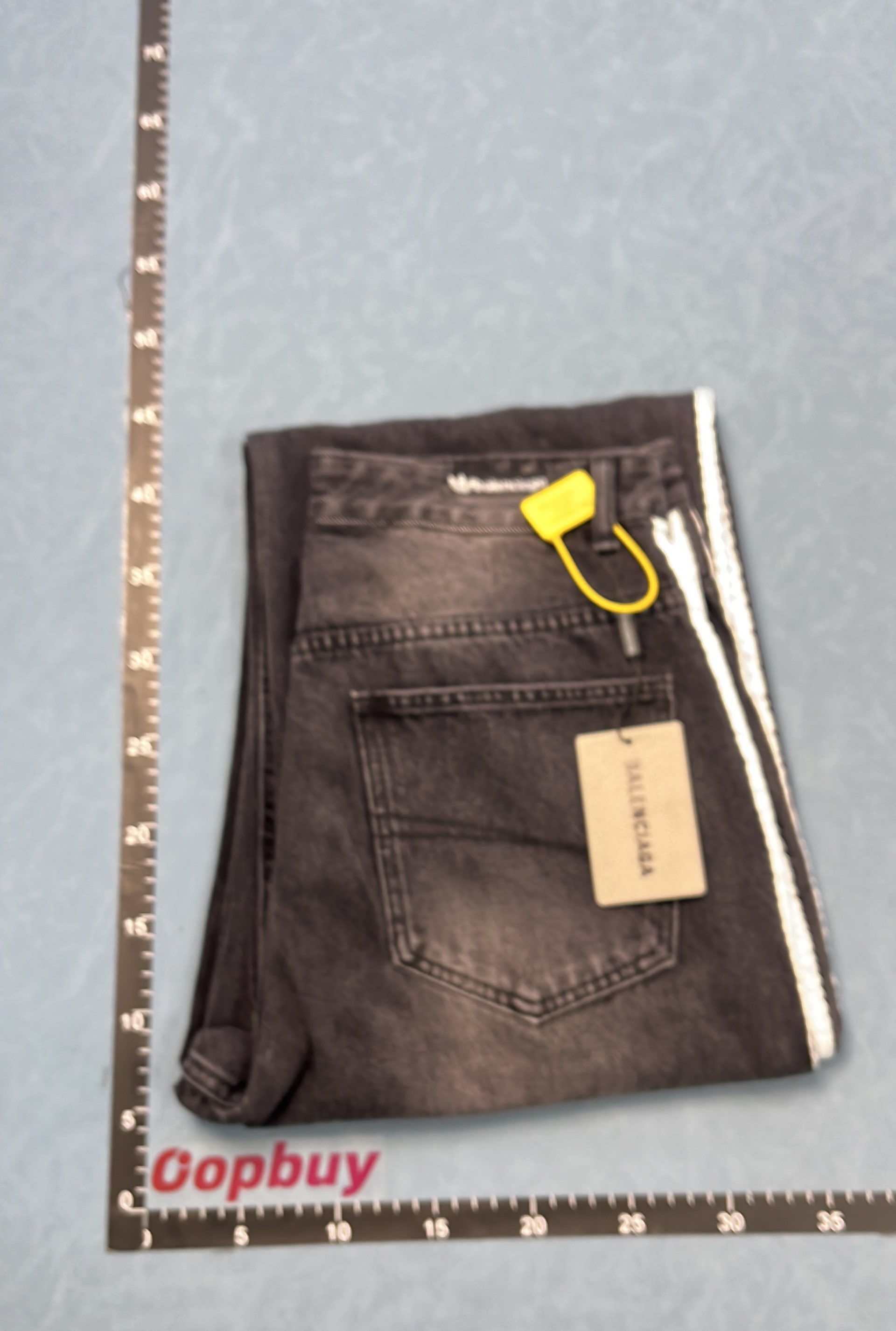 Balenciaga Side Stripe Denim Pants
