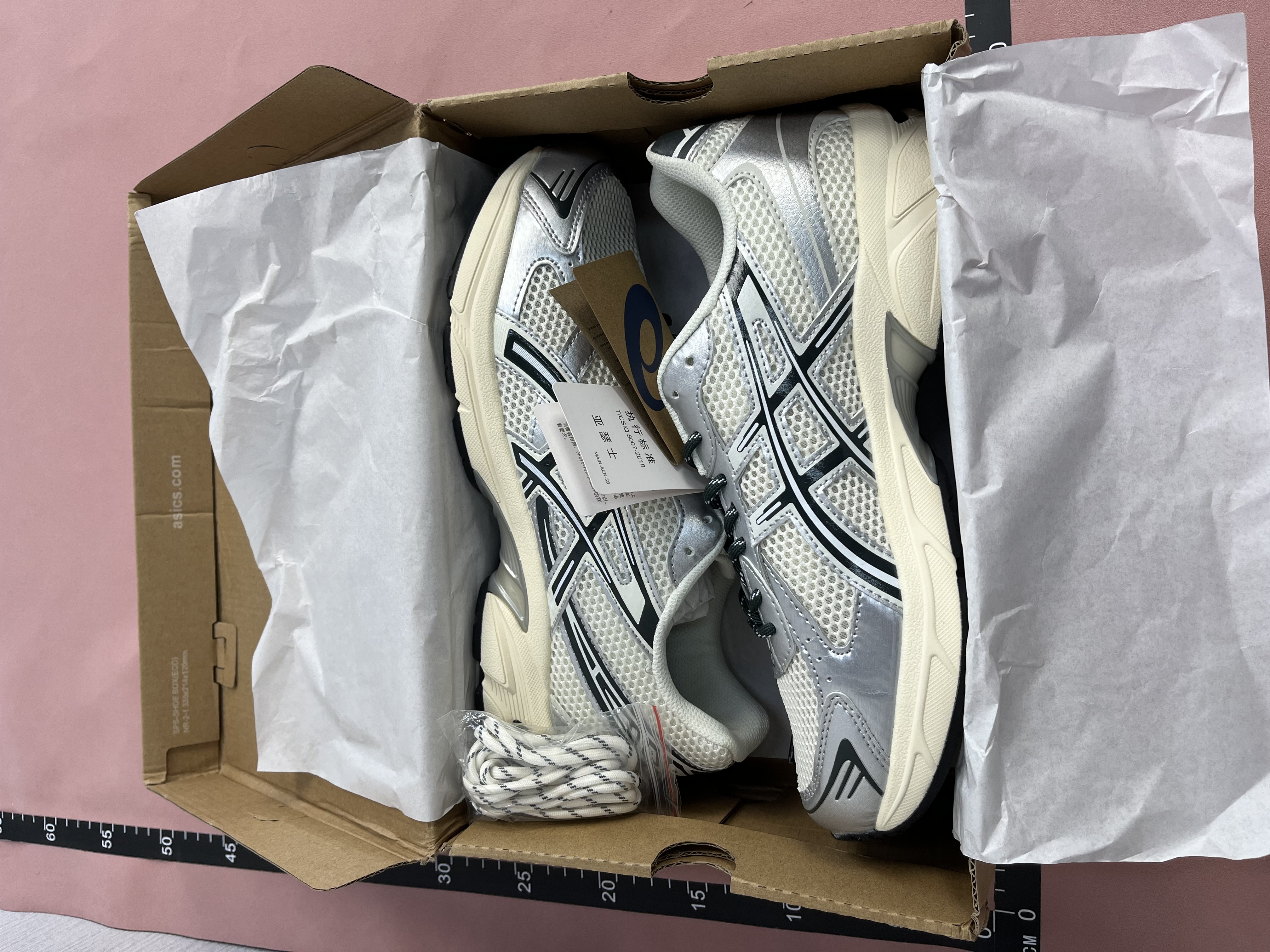 ASICS Gel-1130 Running Shoes White Silver