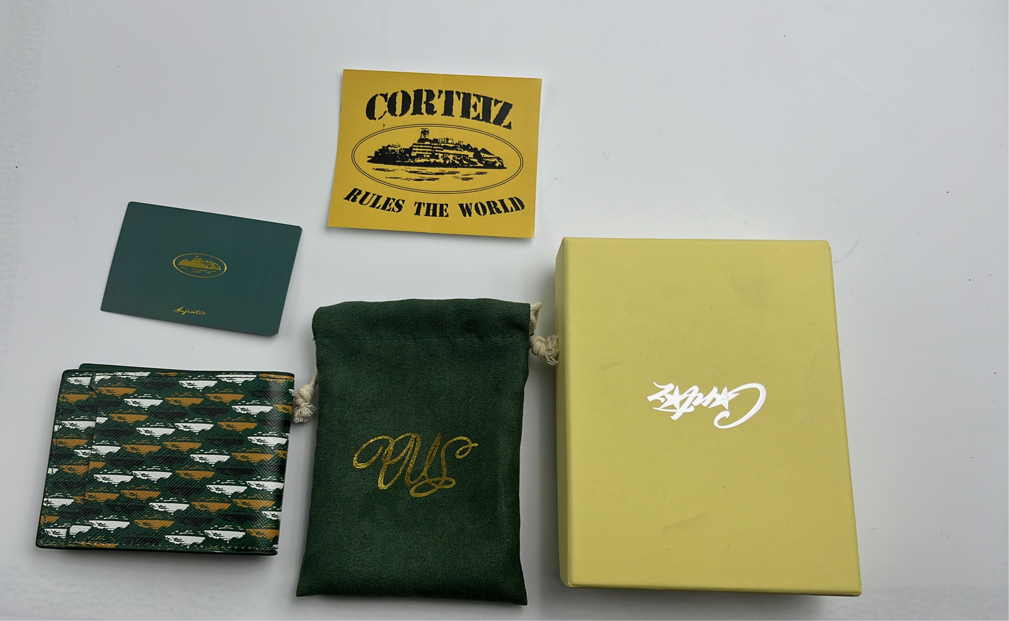 Goyard Green Patterned Wallet