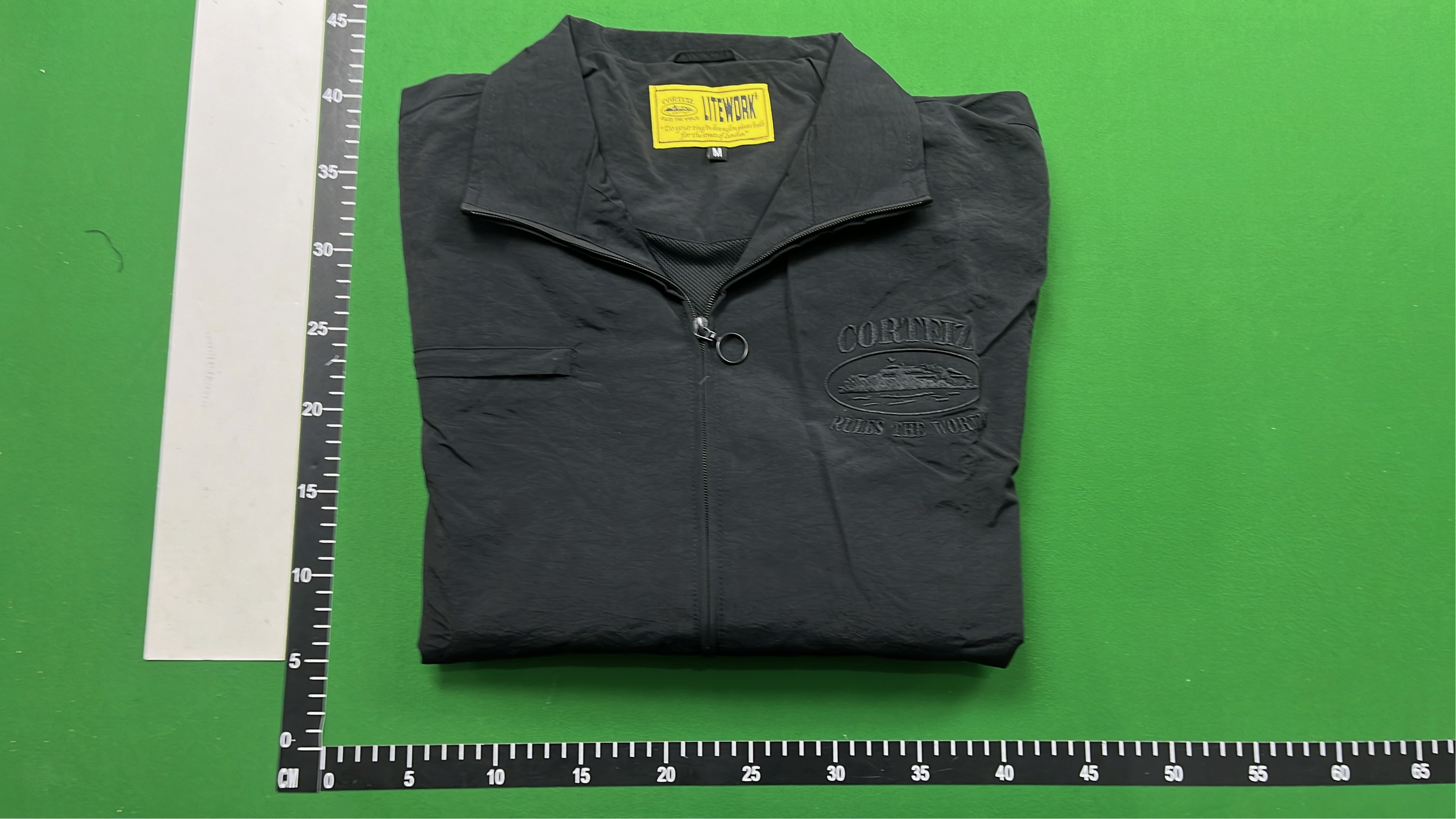 Black Lightweight Zip-Up Jacket for Men