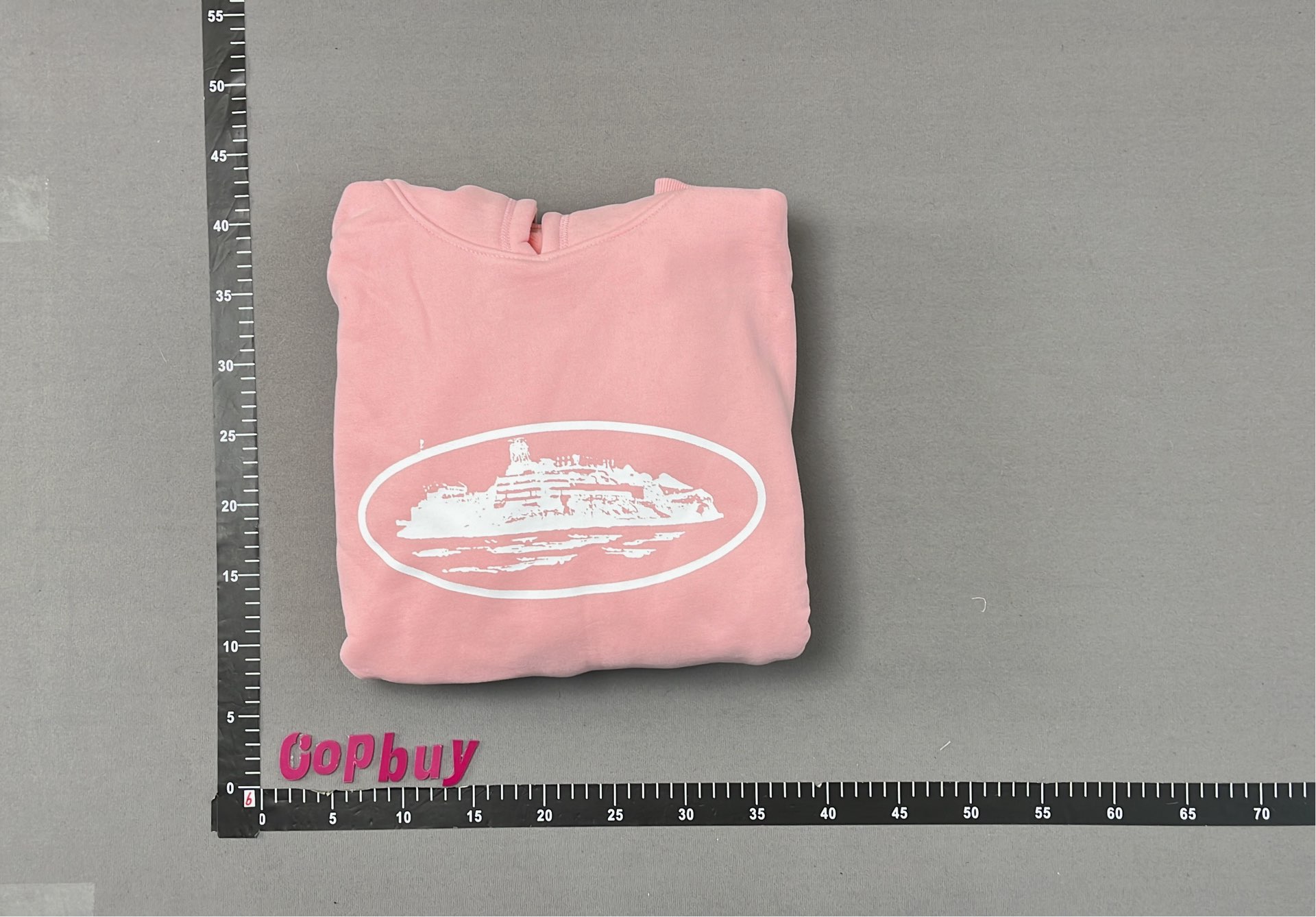 Pink Hoodie with Oval Logo Design