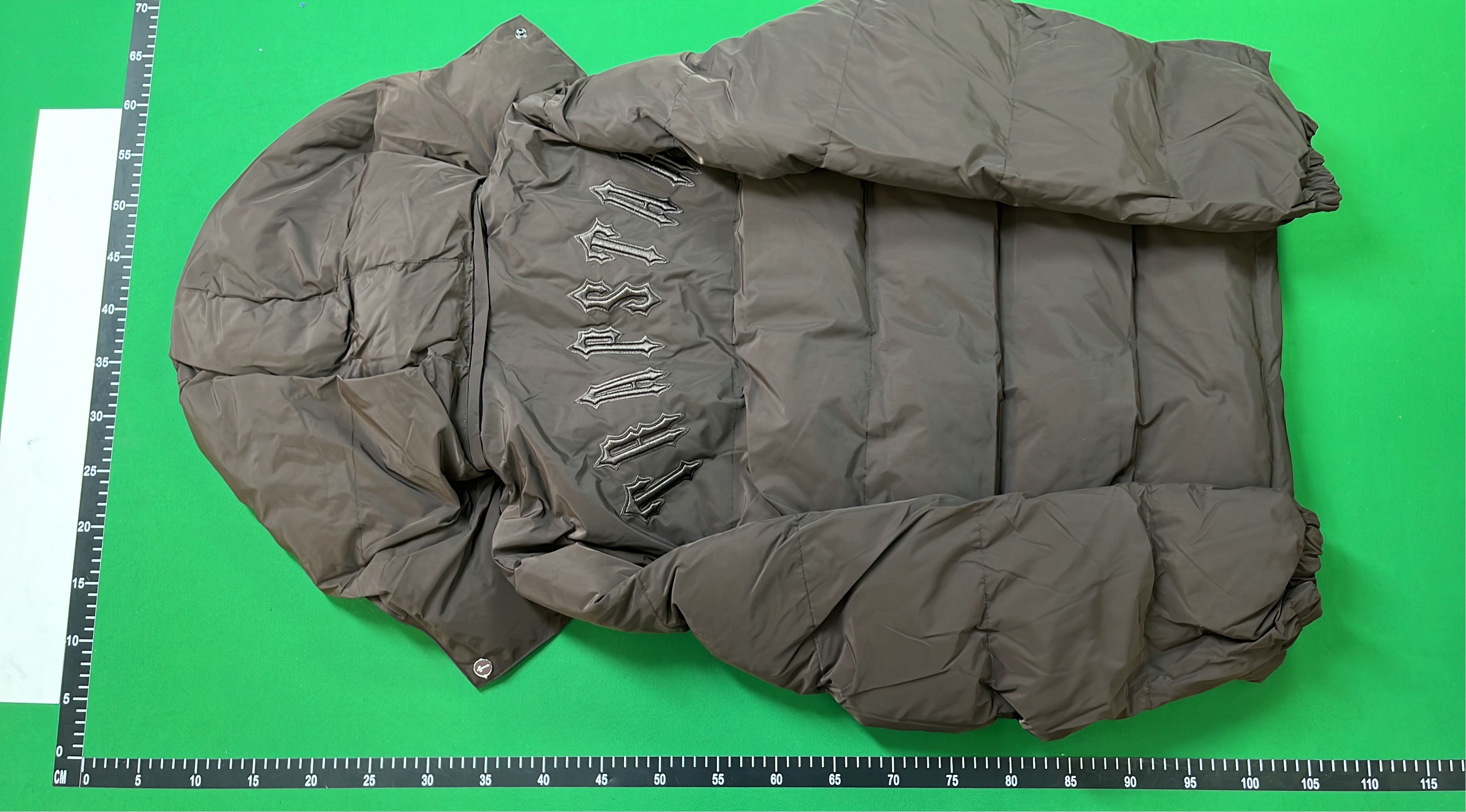 Brown Puffer Jacket with Detachable Hood for Winter Warmth