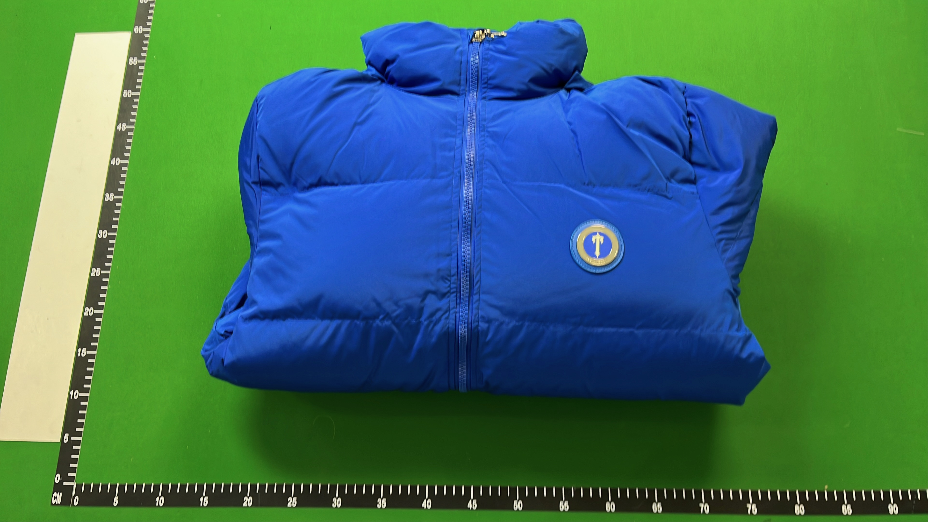 Blue Down Hooded Jacket for Men