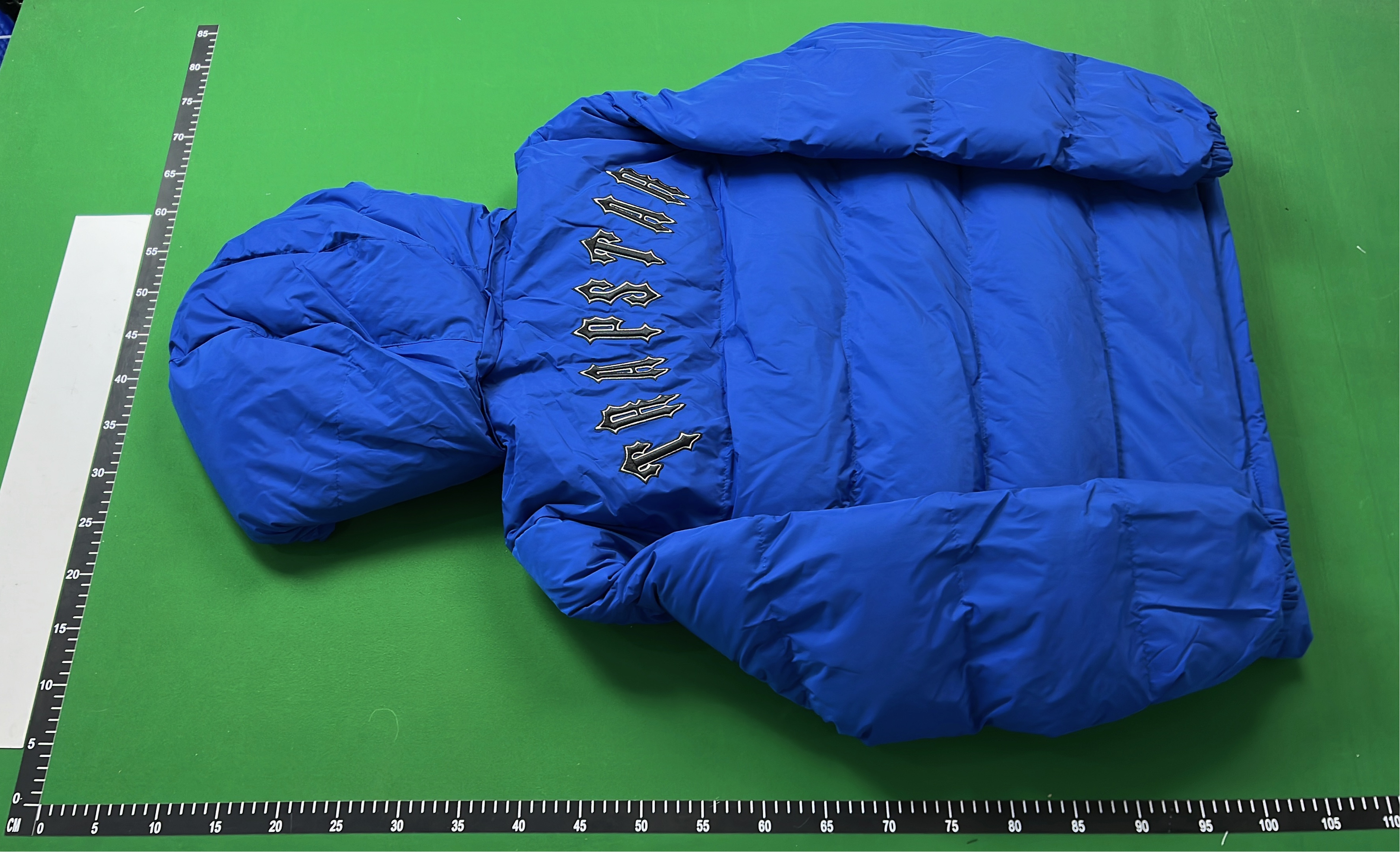 Blue Down Hooded Jacket for Men