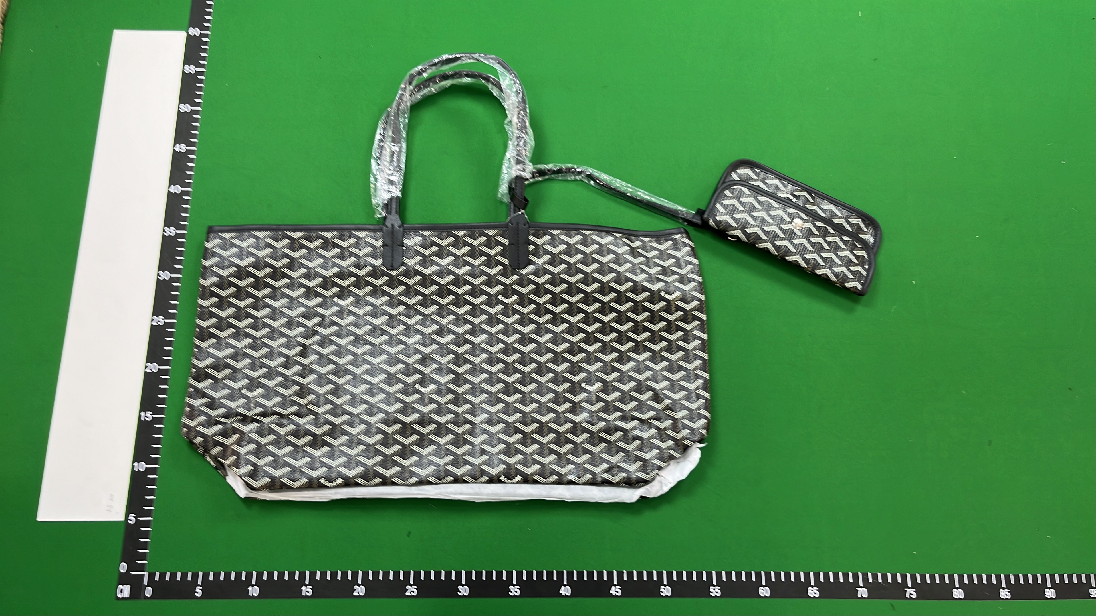 Goyard 1114# Large Green Tote Bag 57x30x15cm