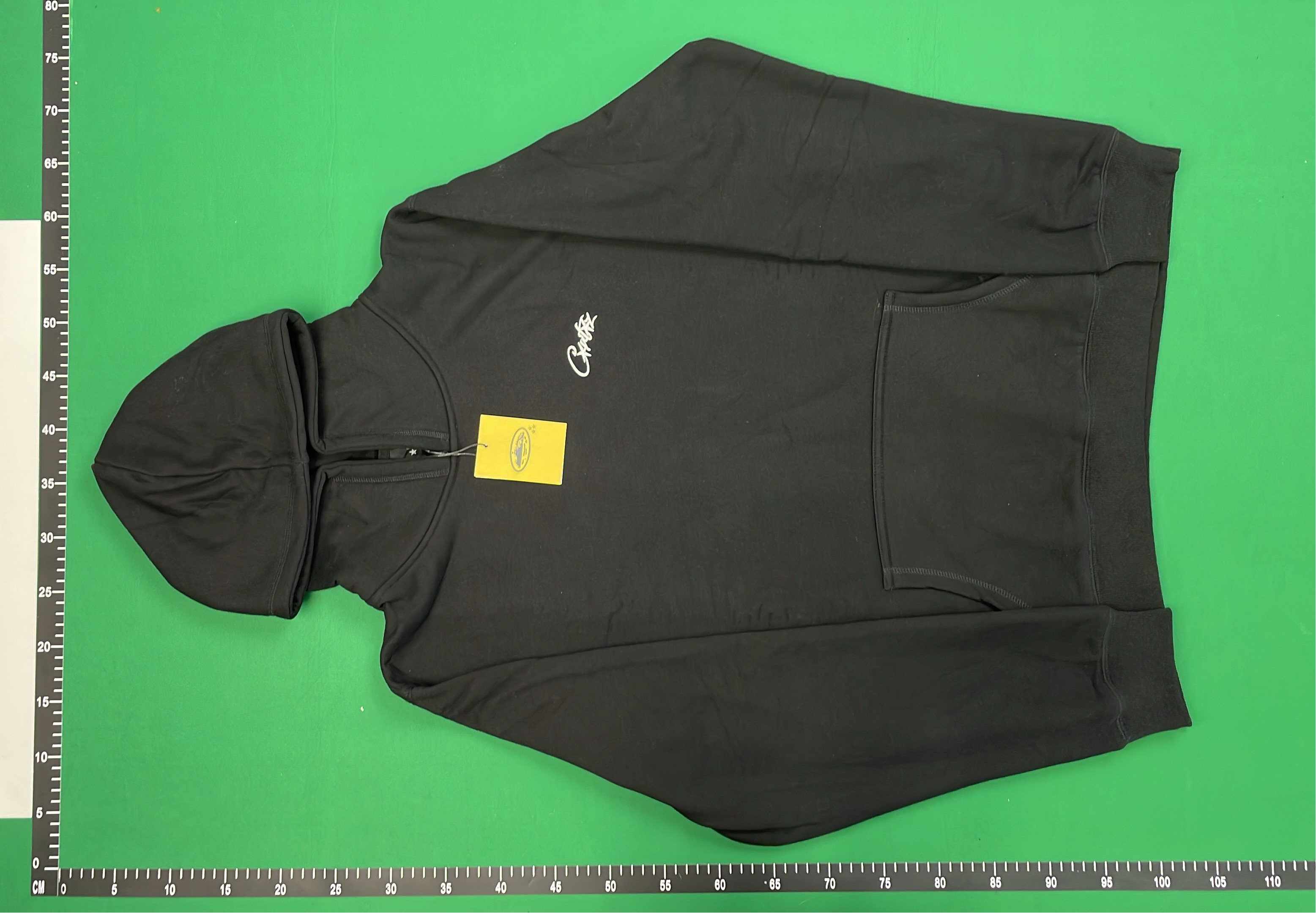 Black Hoodie with Minimal Logo Design