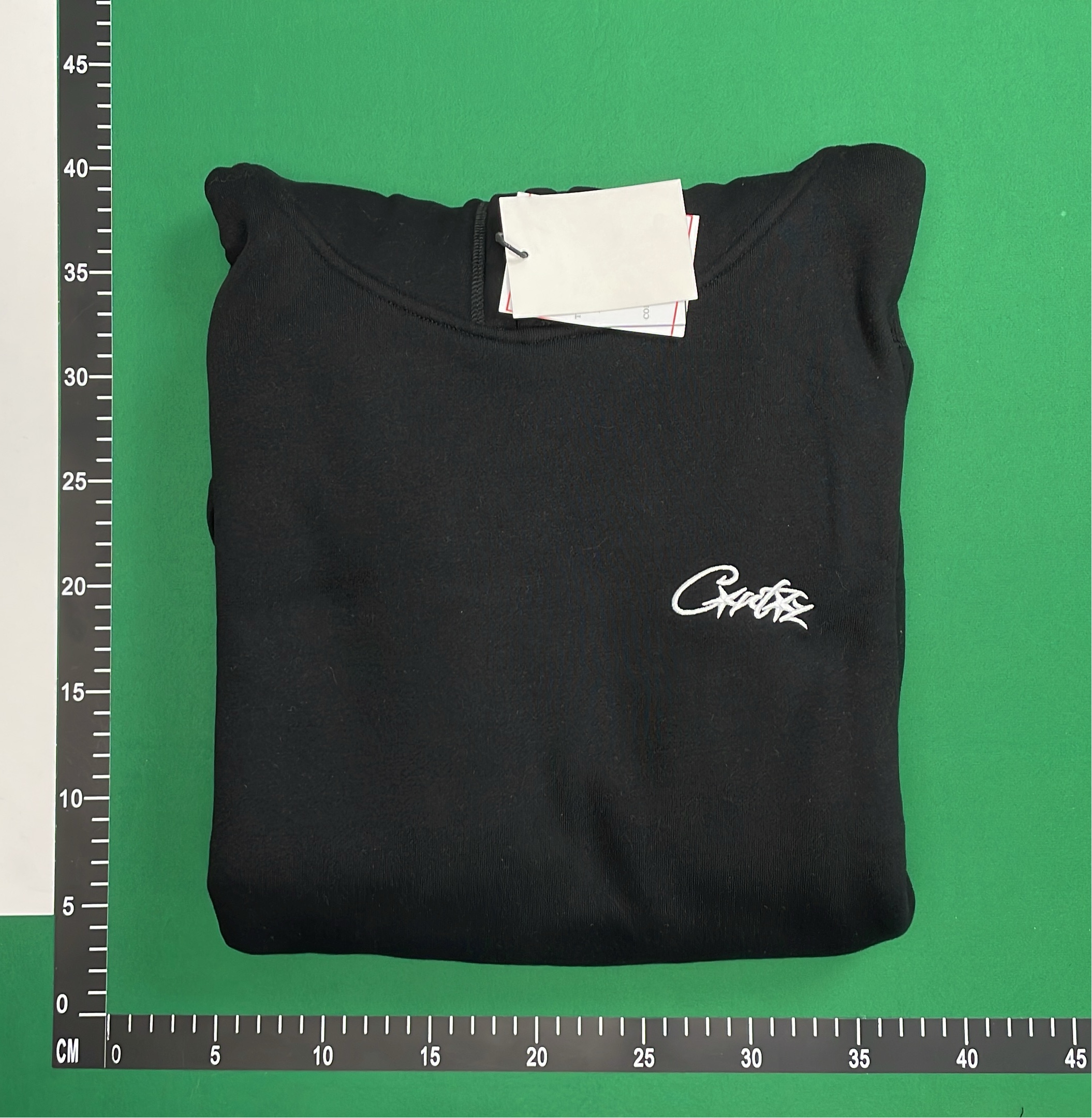 Black Hoodie with Minimal Logo Design
