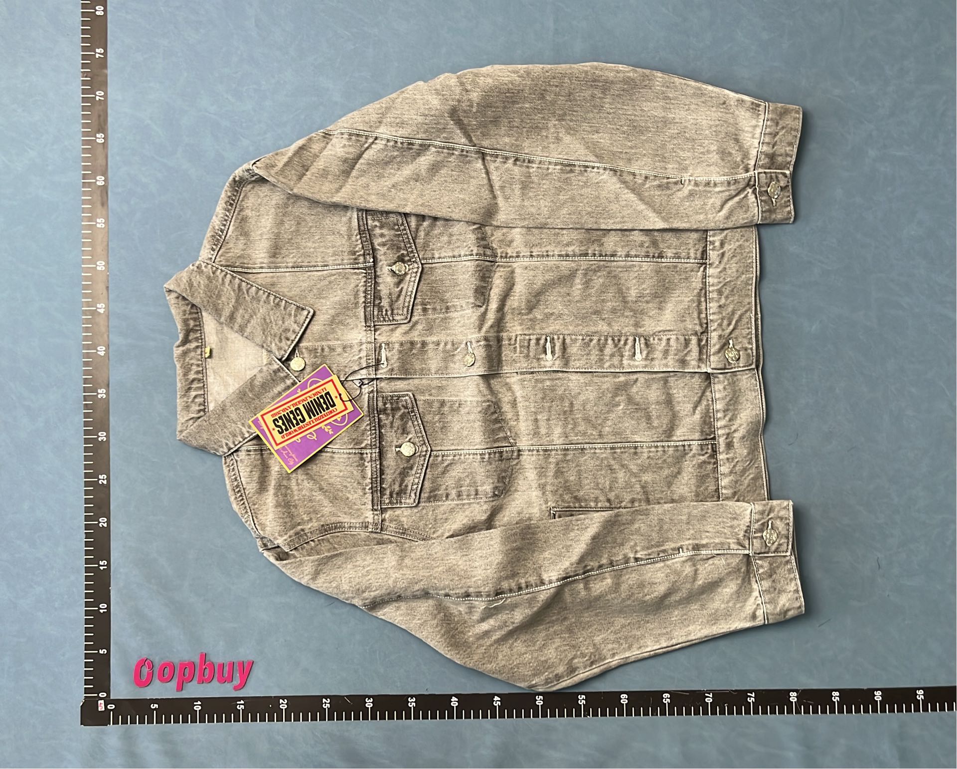 Vintage Washed Denim Jacket for Men - Classic Fit