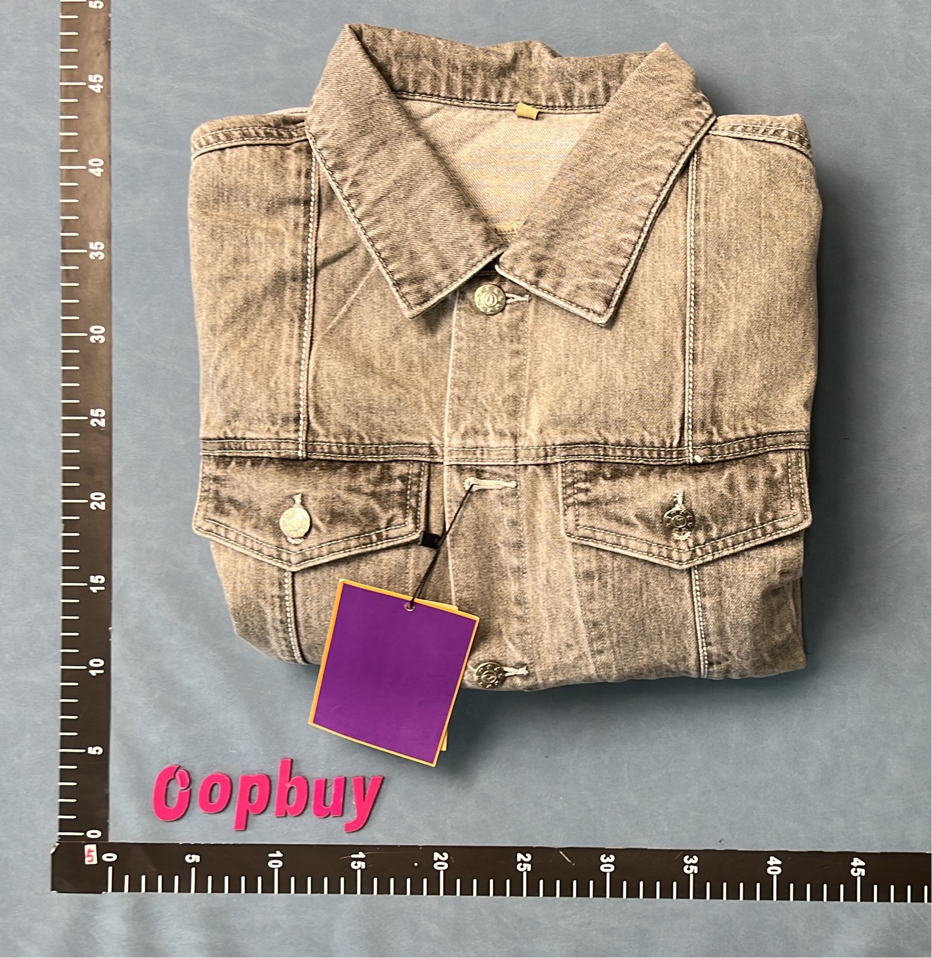 Vintage Washed Denim Jacket for Men - Classic Fit