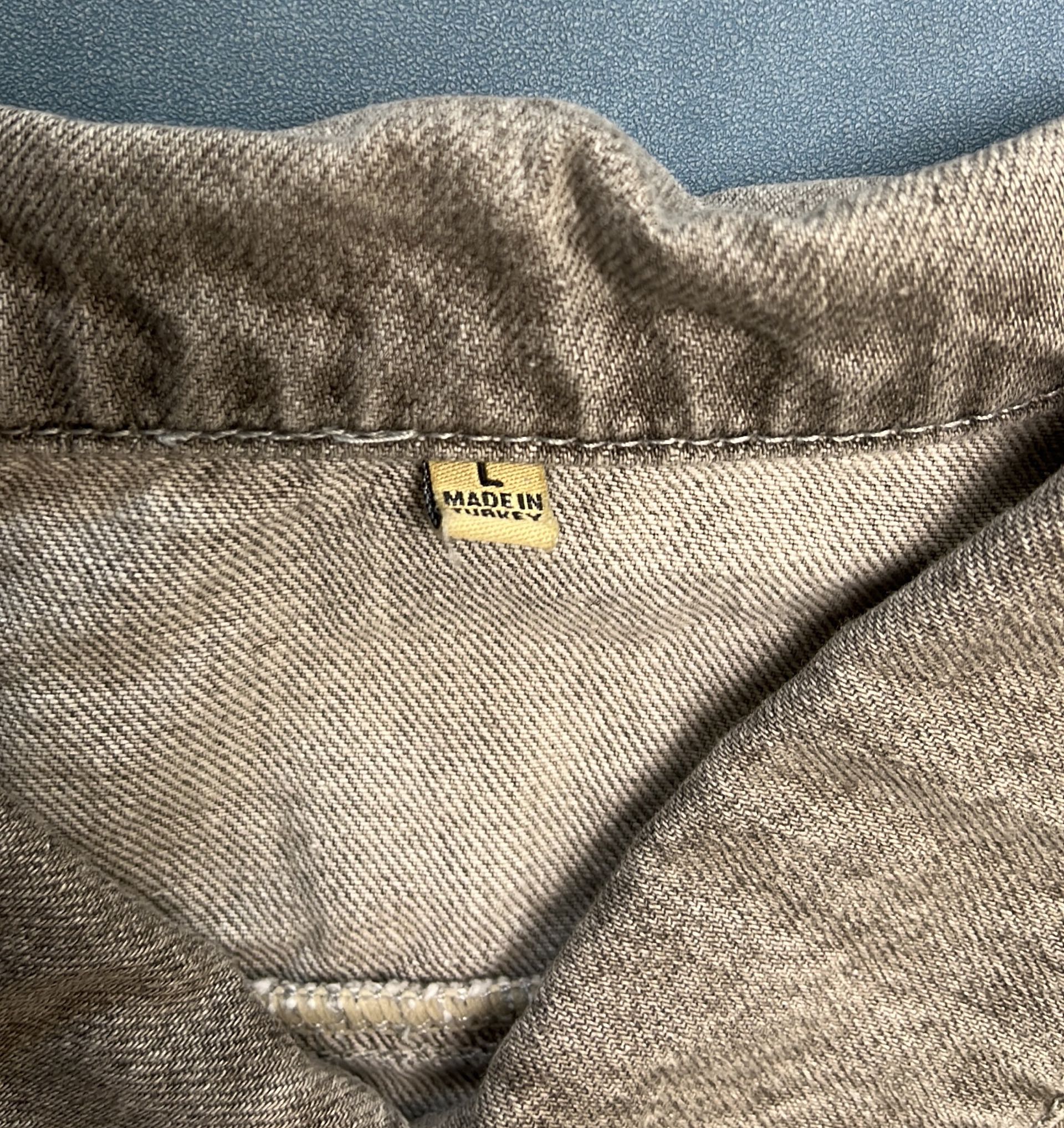 Vintage Washed Denim Jacket for Men - Classic Fit