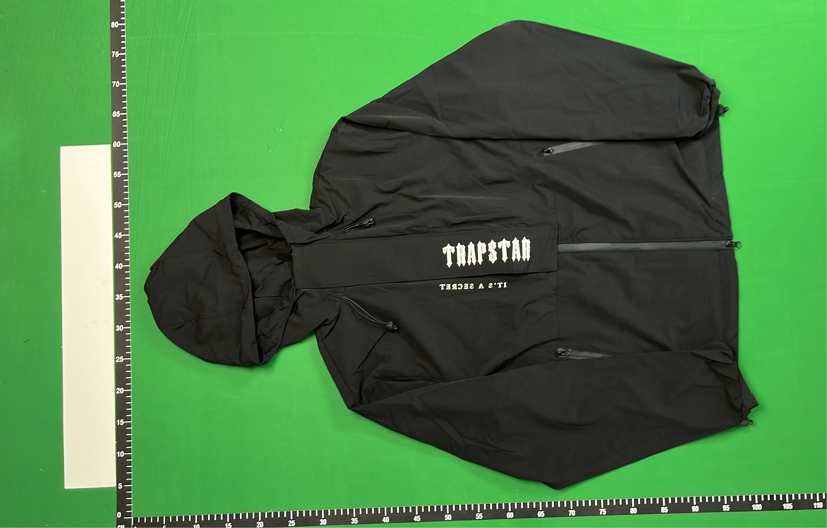 Black Hooded Windbreaker Jacket - Lightweight & Water Resistant