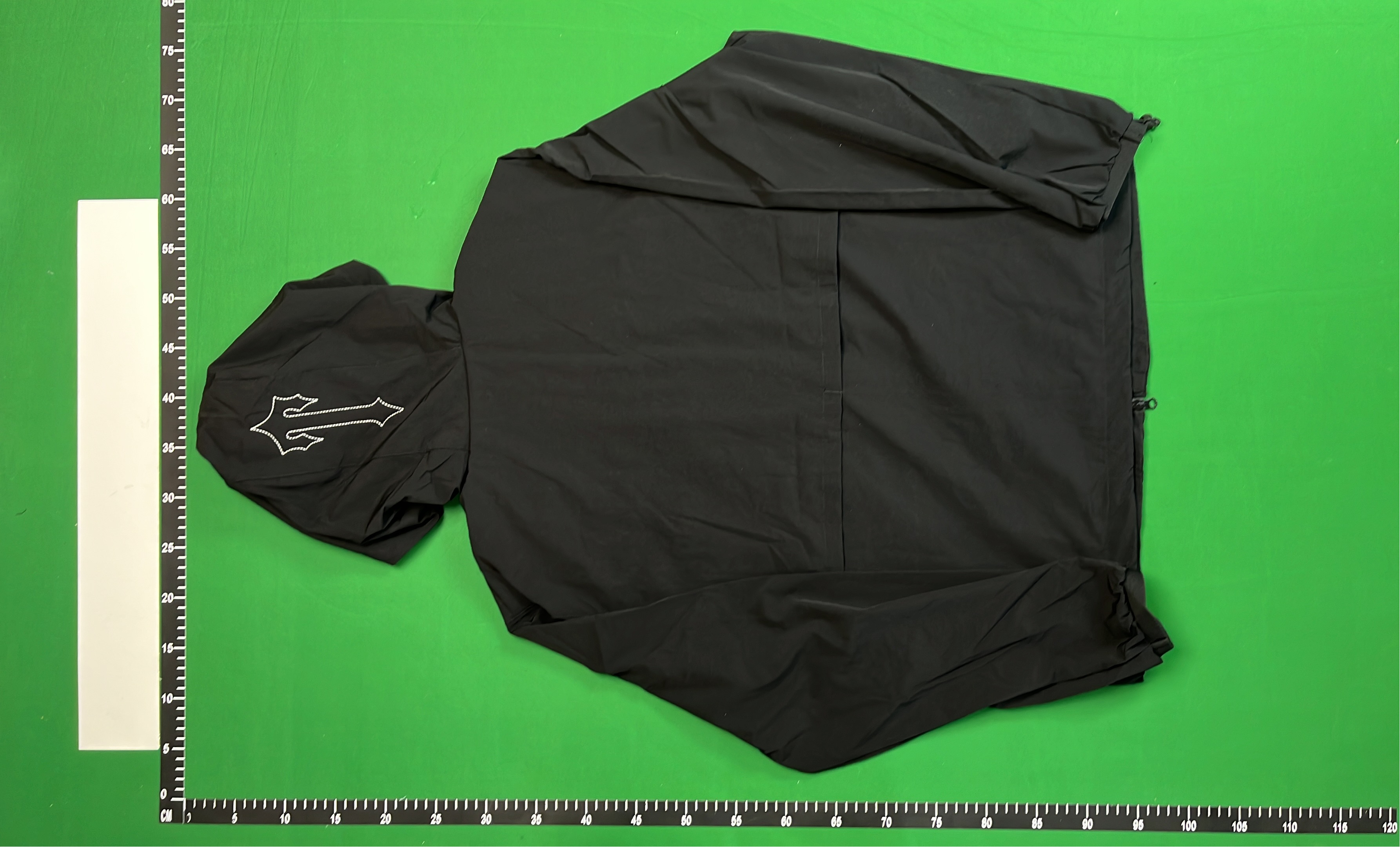 Black Hooded Windbreaker Jacket - Lightweight & Water Resistant