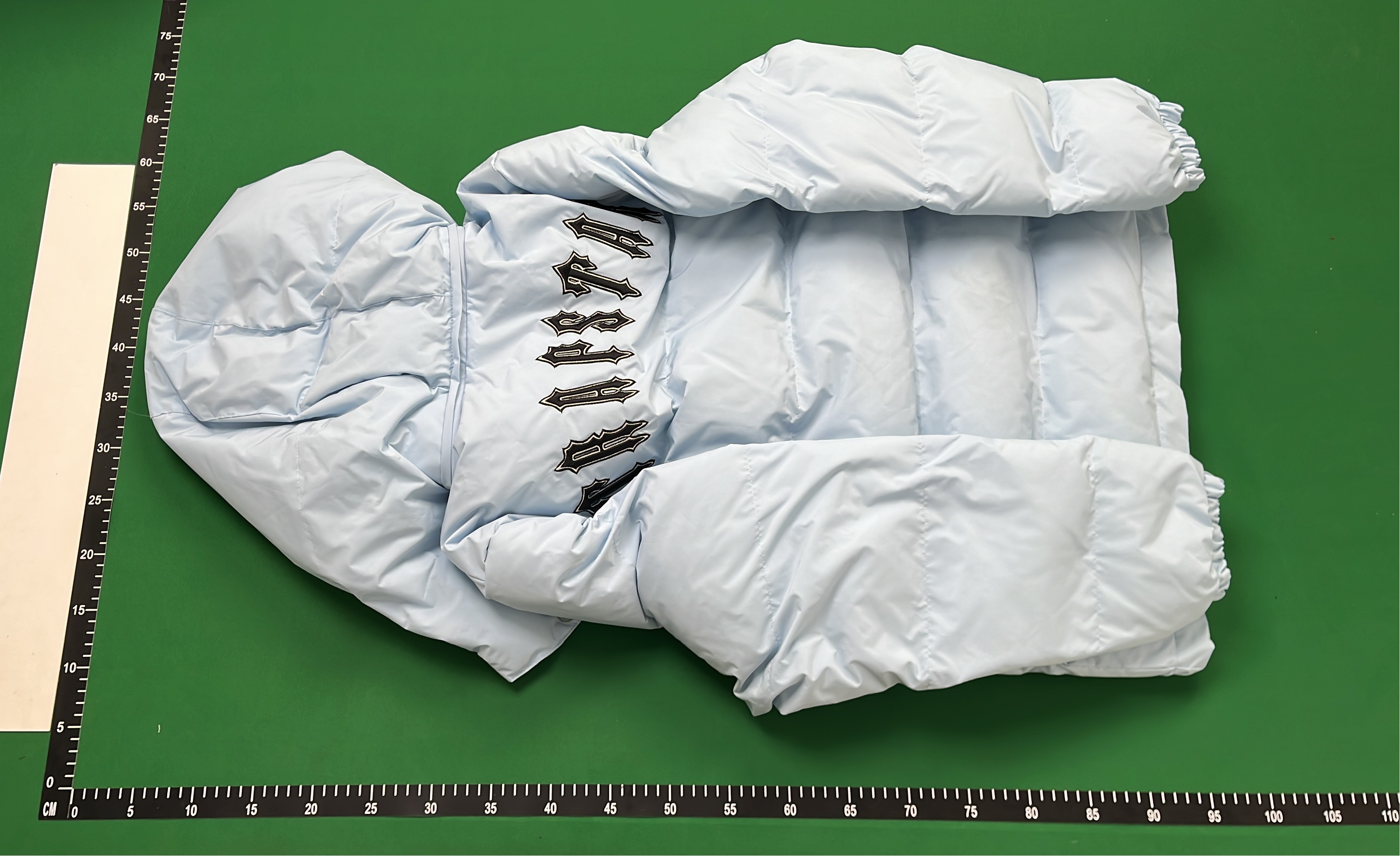 Lightweight Down Jacket with Hood - Pale Blue