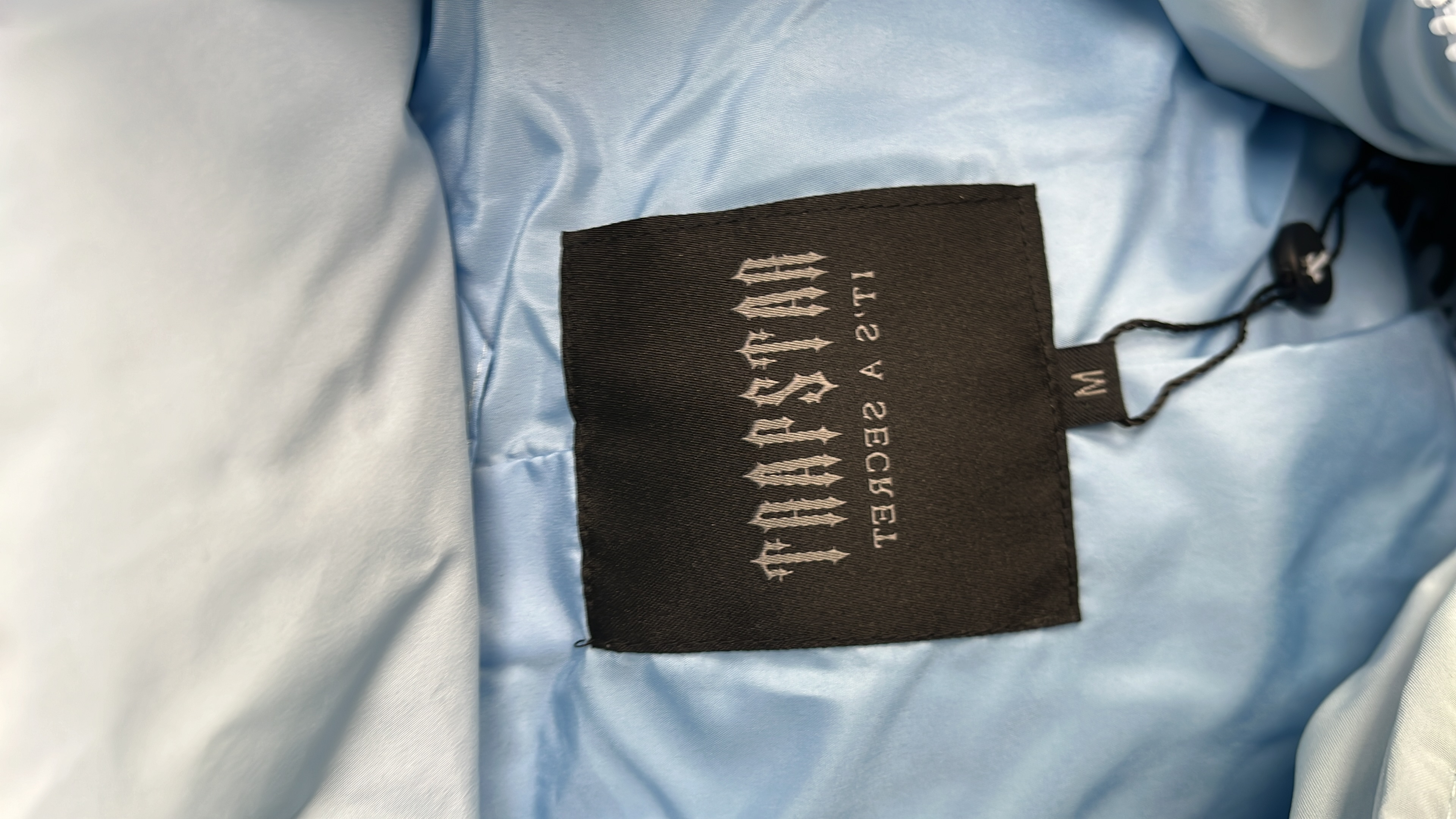 Lightweight Down Jacket with Hood - Pale Blue