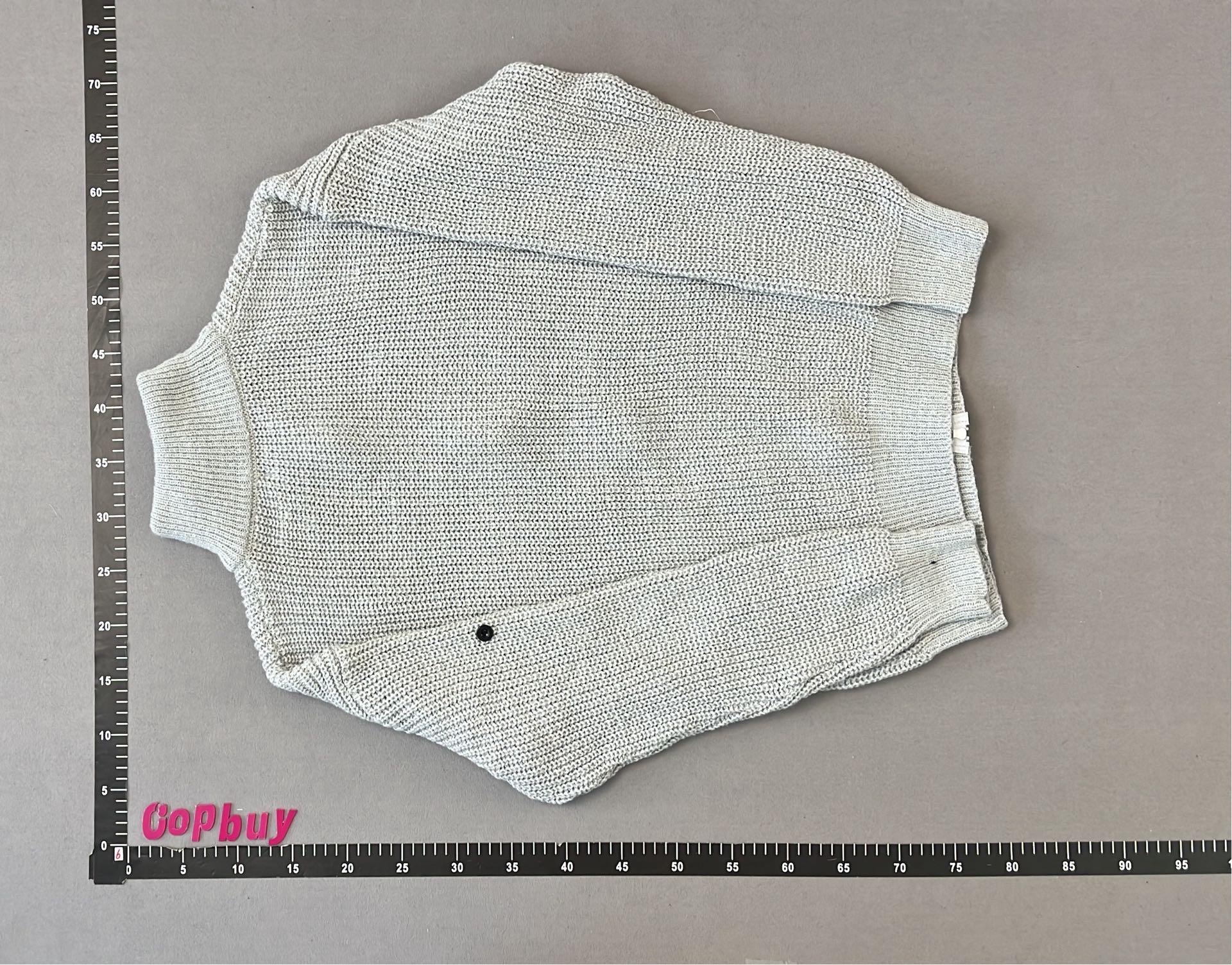 Stone Island High-End Knit Zip-Up Sweater in Black and Gray