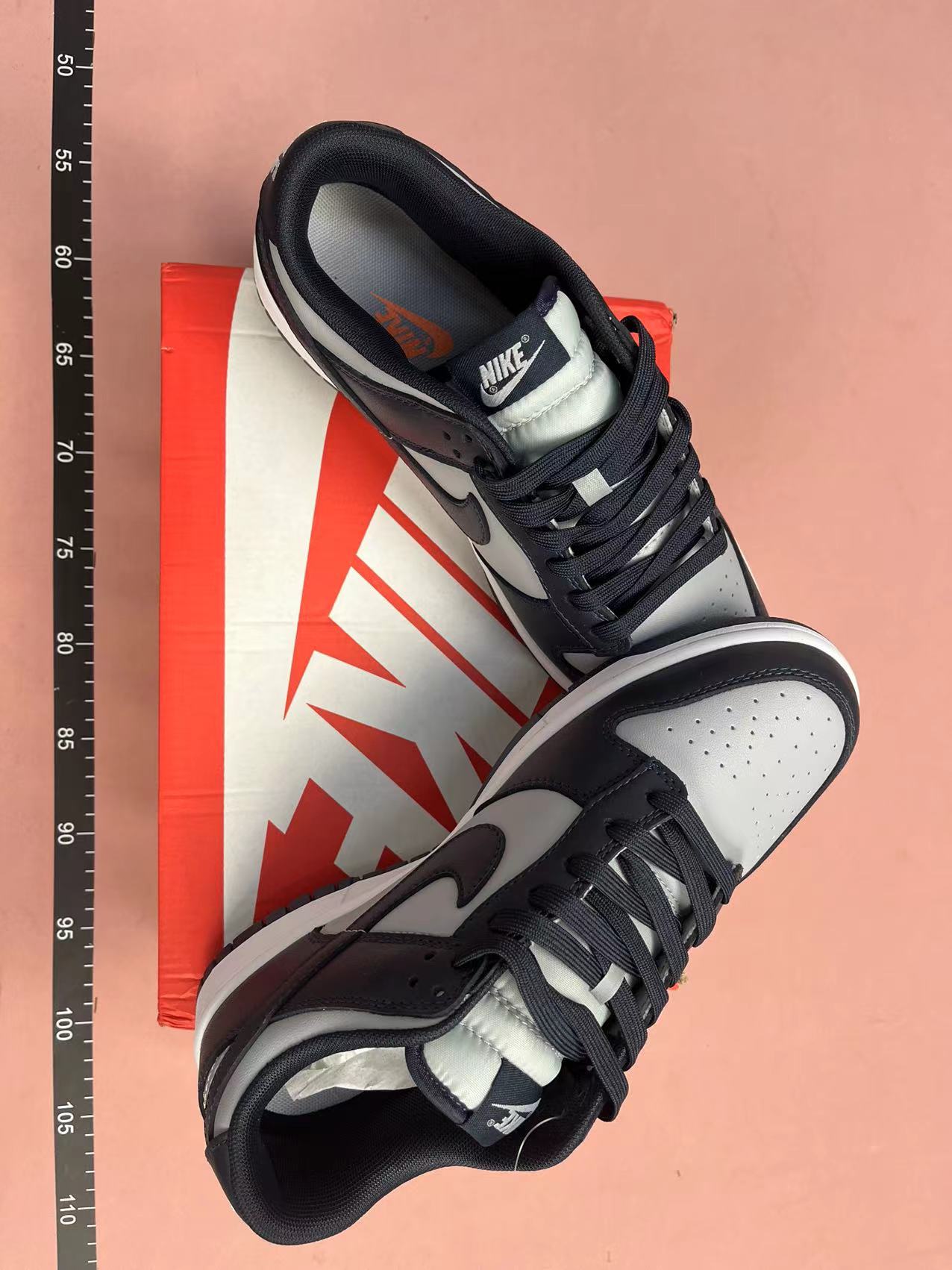 Black and White Nike Dunk Low Sneakers - Classic Street Style