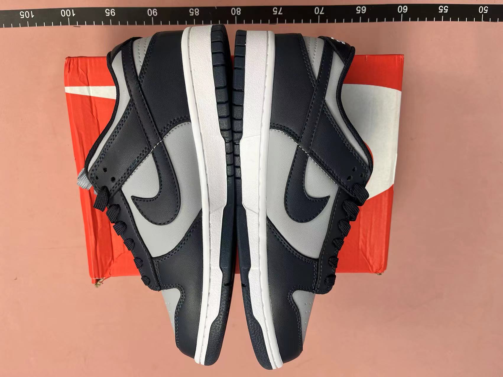Black and White Nike Dunk Low Sneakers - Classic Street Style