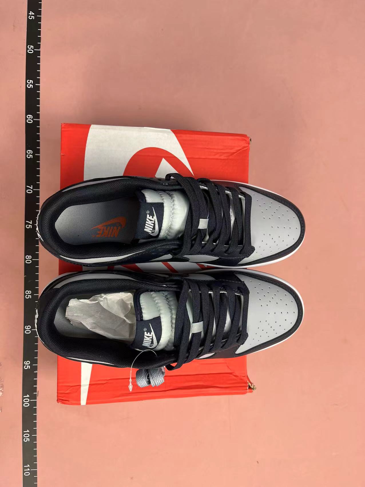 Black and White Nike Dunk Low Sneakers - Classic Street Style