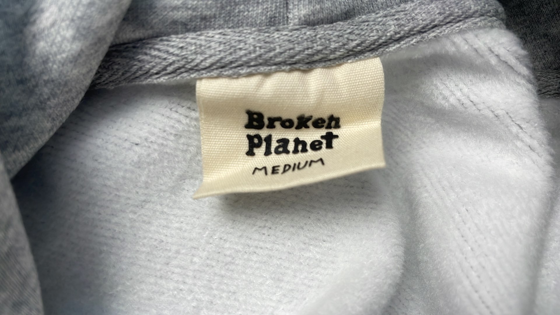 Grey Zip-Up Hoodie with Planet Graphic Design