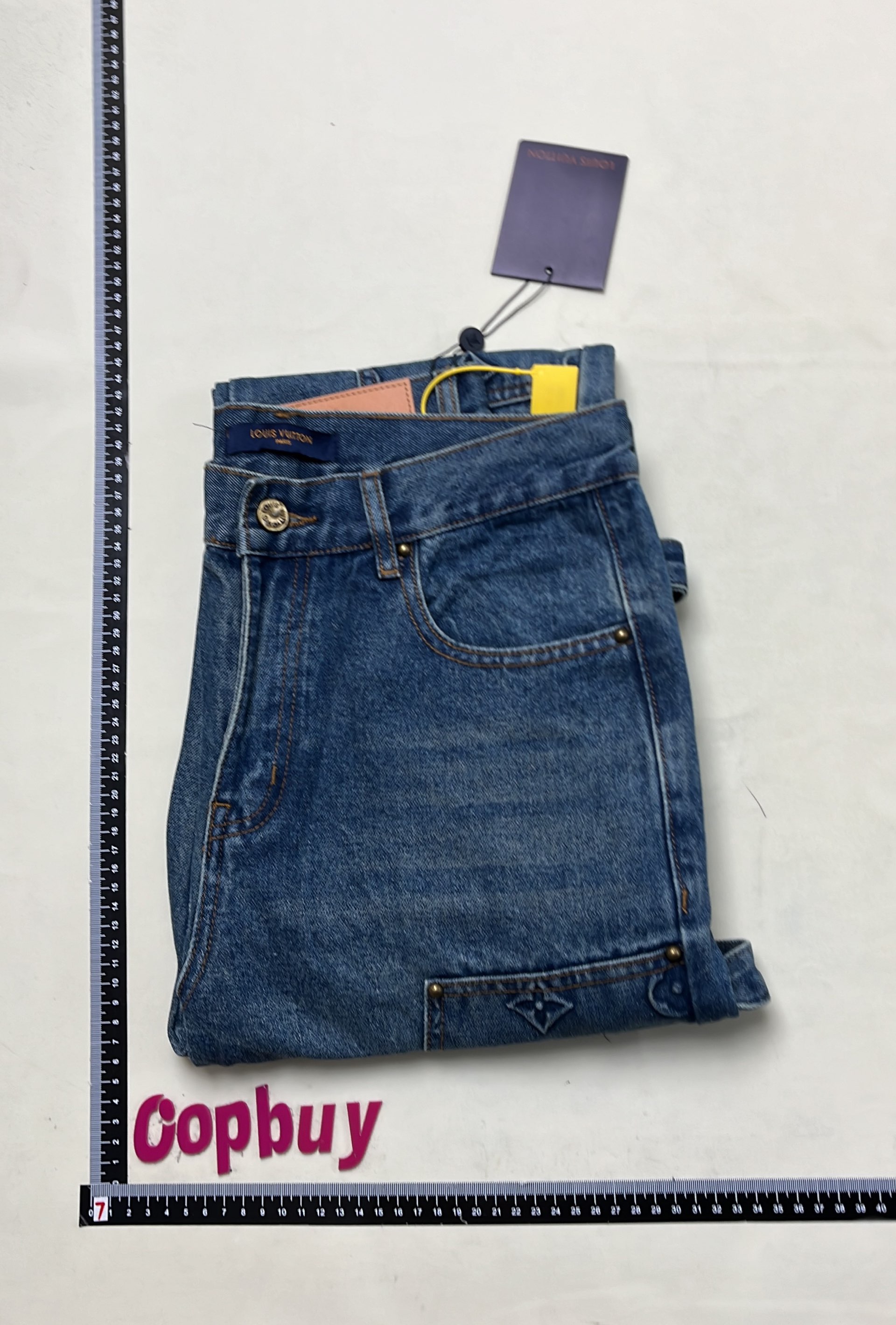 LV Blue Gradient Print Pants