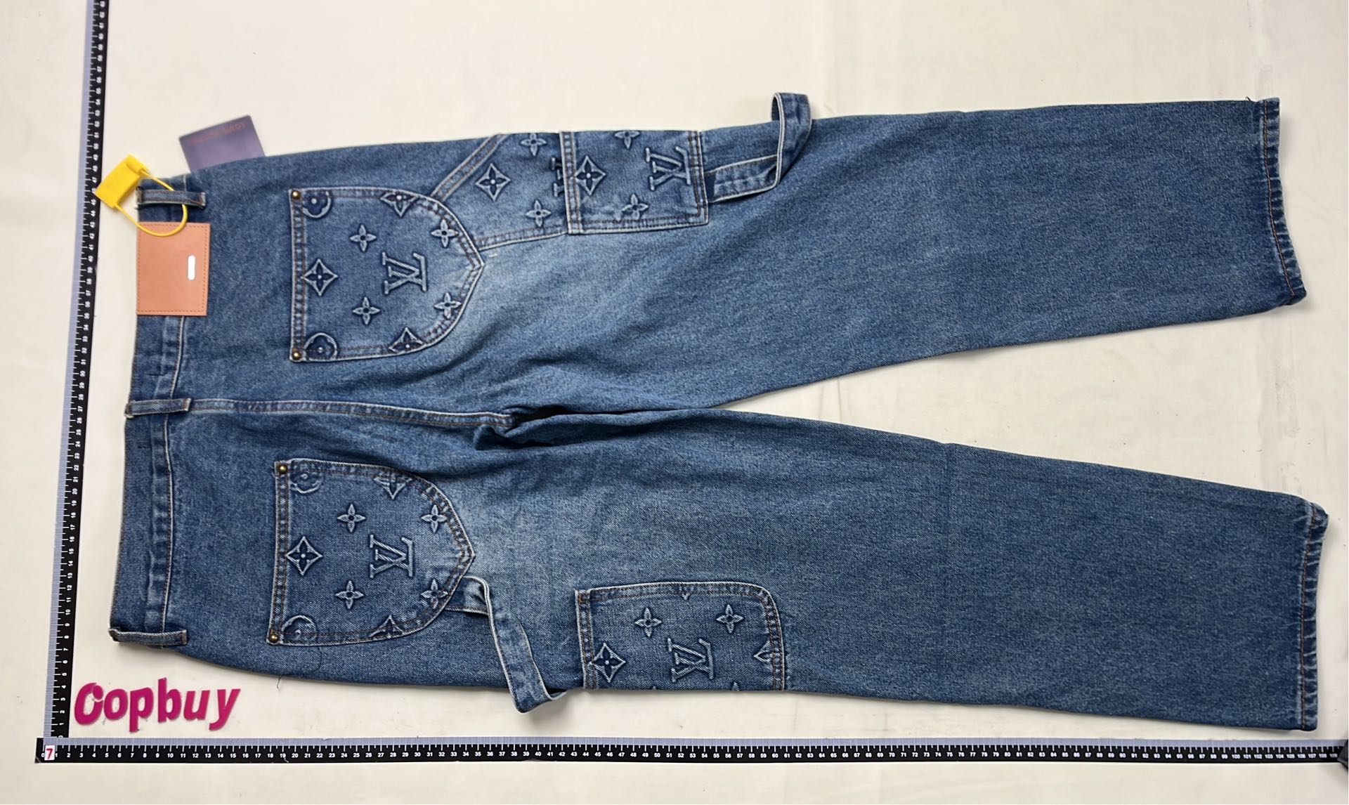 LV Blue Gradient Print Pants