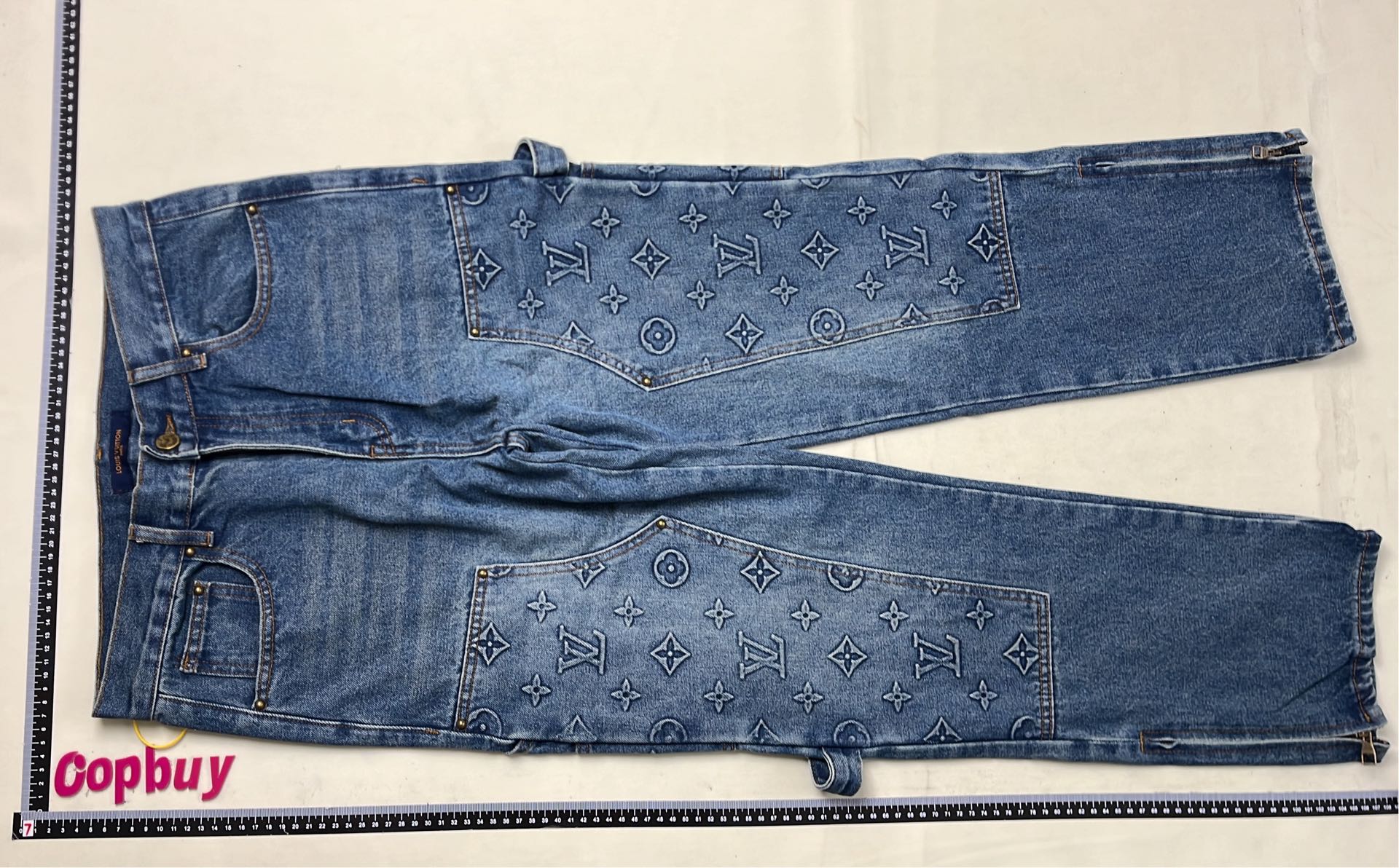 LV Blue Gradient Print Pants