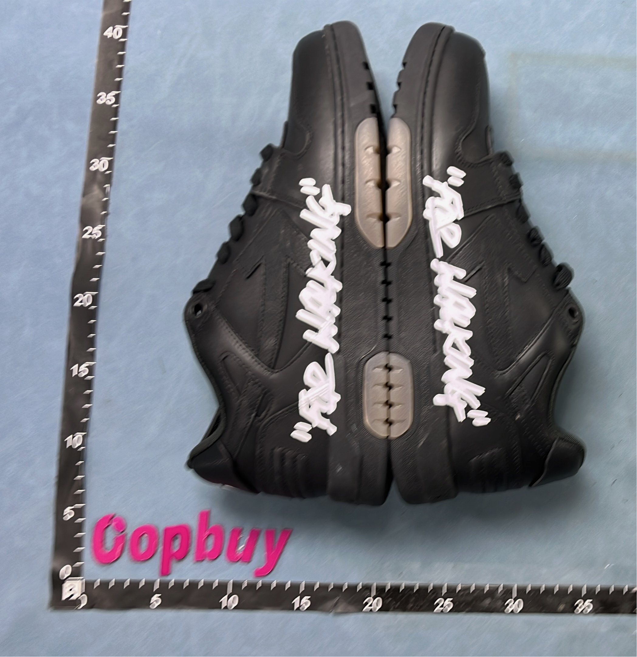 White and Black Arrow Design Sneakers by TOPMADE