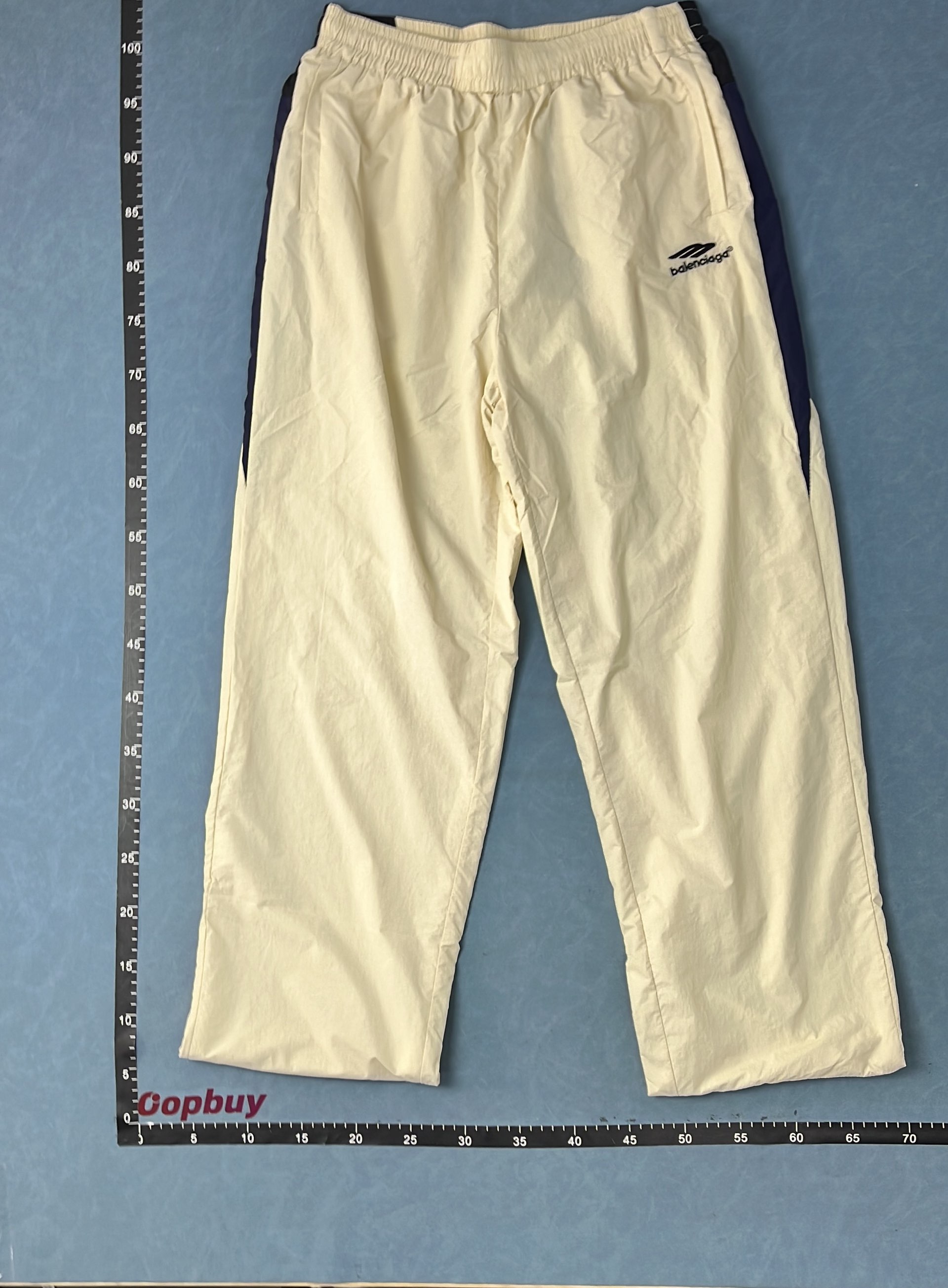Men's Black Track Pants with White Side Stripe