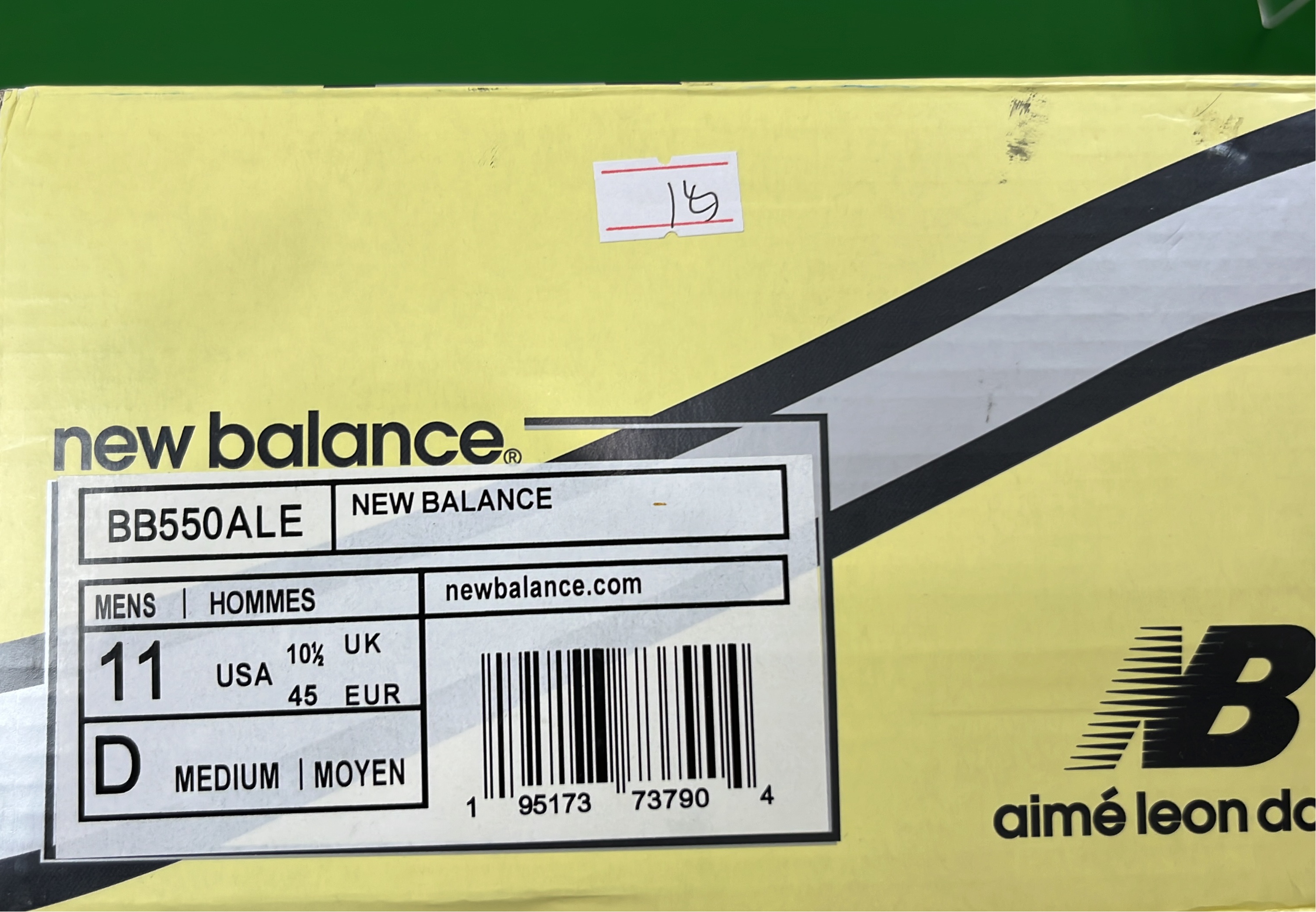 New Balance 550 White Red Basketball Shoes