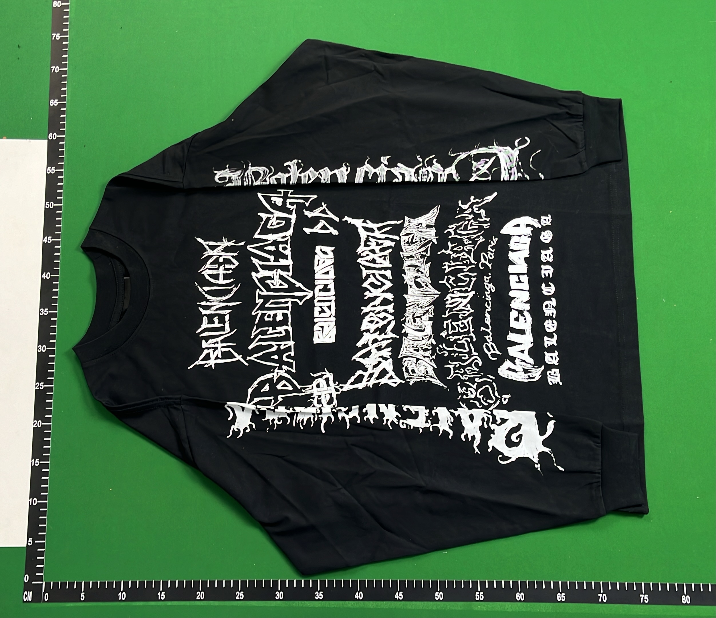 Balenciaga Pink Long Sleeve Graphic T-Shirt