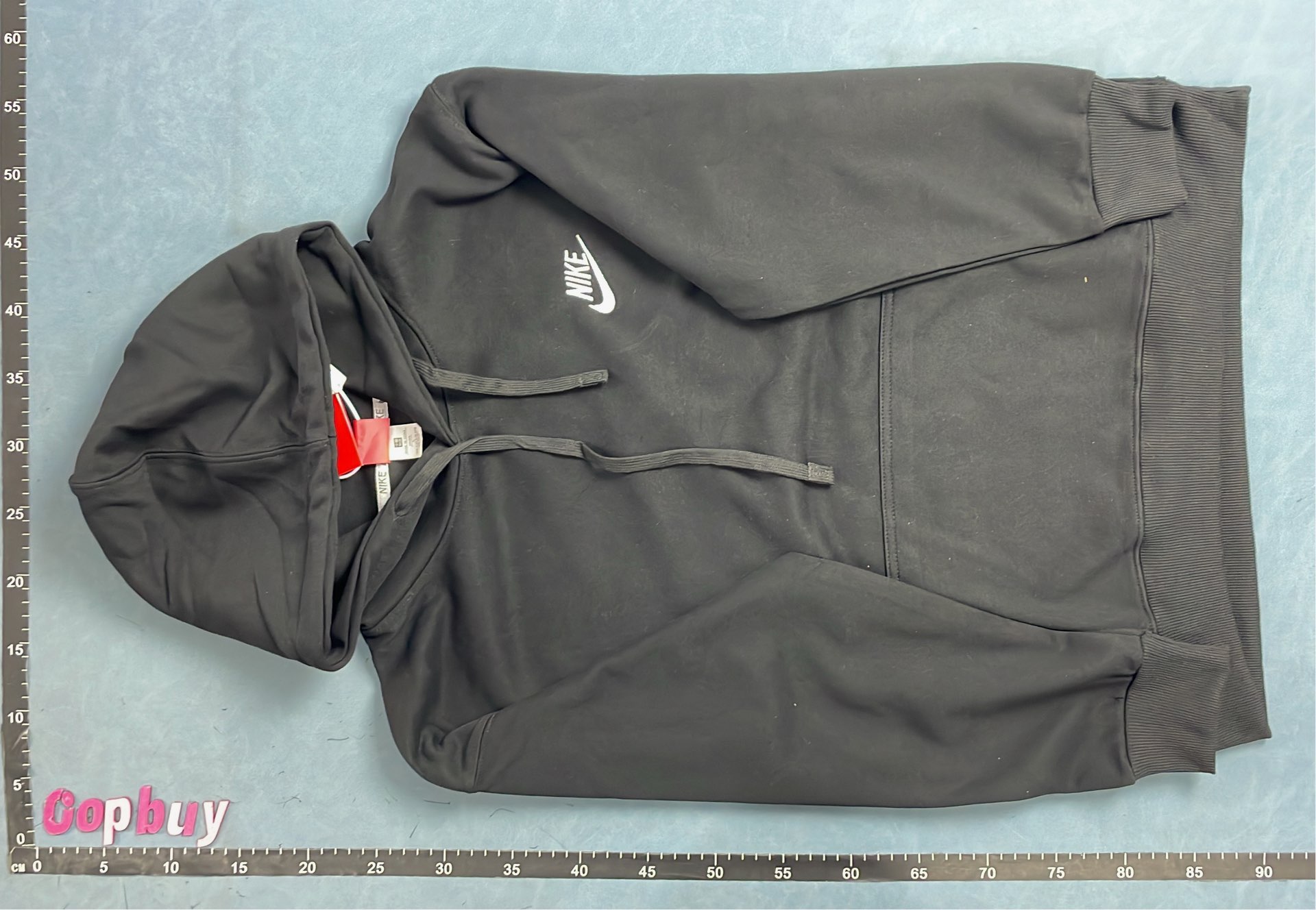 Nike Hoodie Sweatshirt Men's Gray Black Logo Pullover