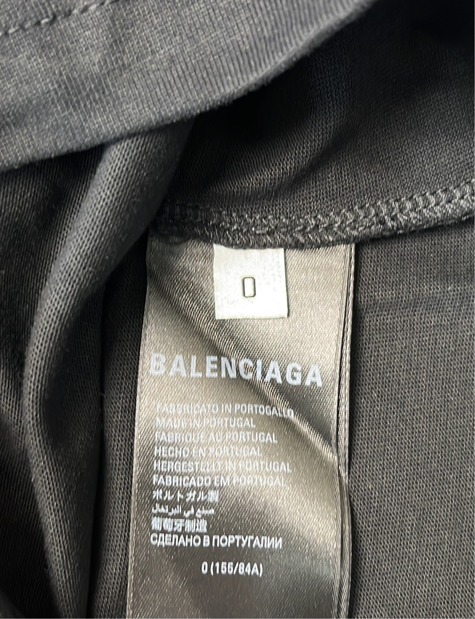 Balenciaga Black T-Shirt with Reflective Stripes and Logo